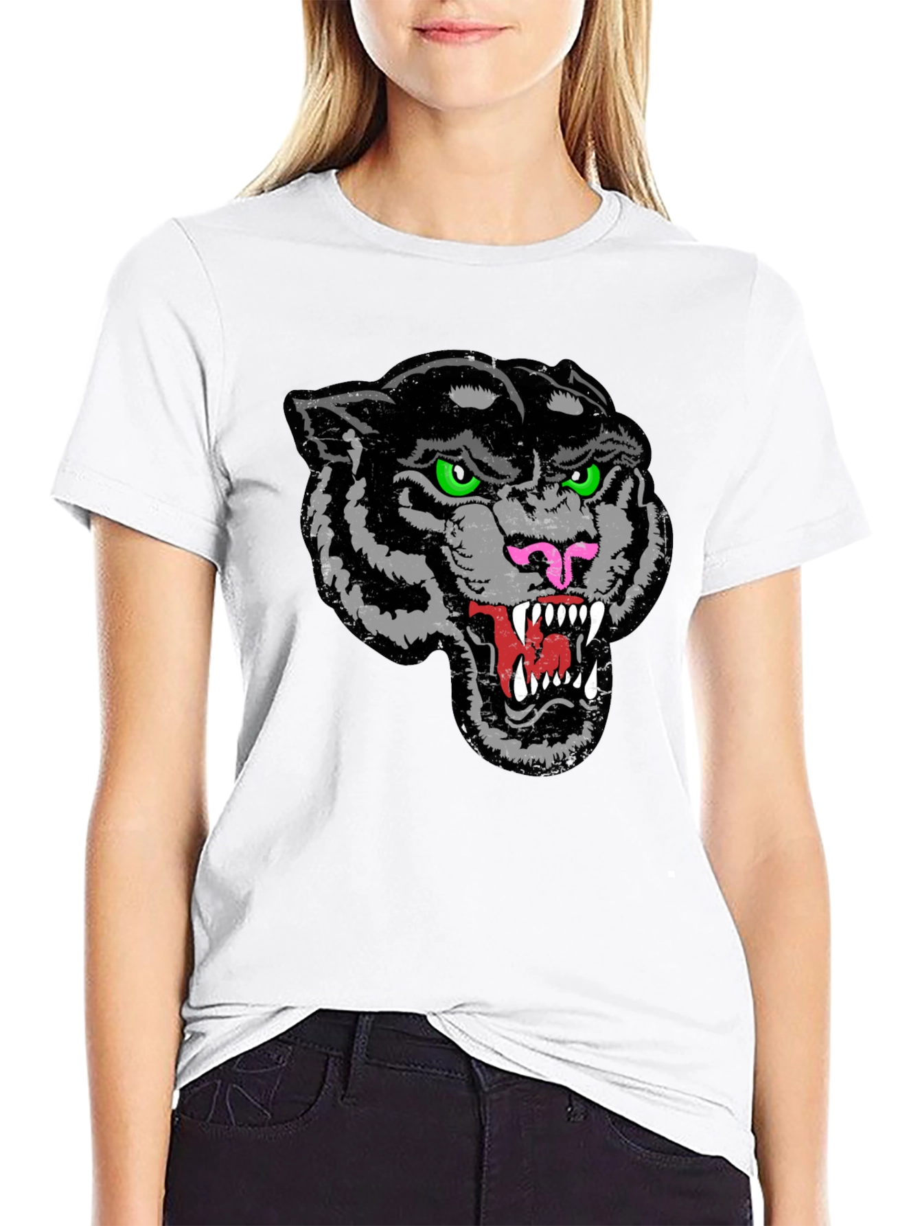 Mens Black Panther Graphic T-Shirt