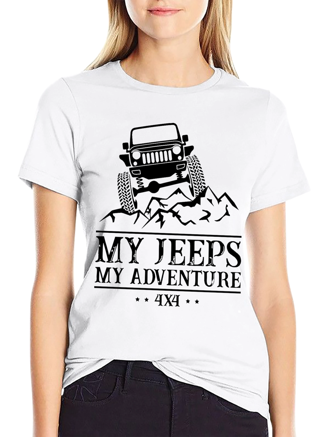 My Jeeps My Adventure Black T-Shirt