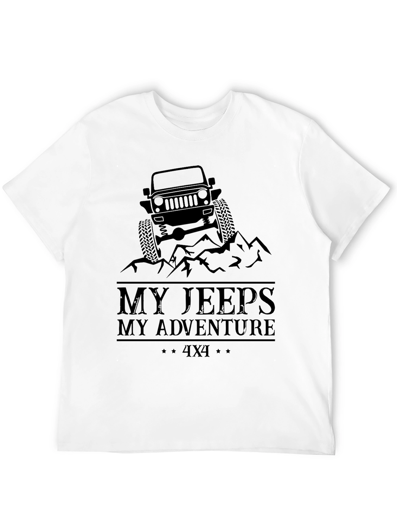 My Jeeps My Adventure Black T-Shirt