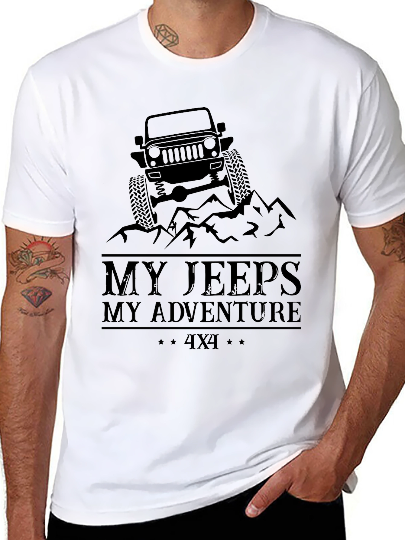 My Jeeps My Adventure Black T-Shirt