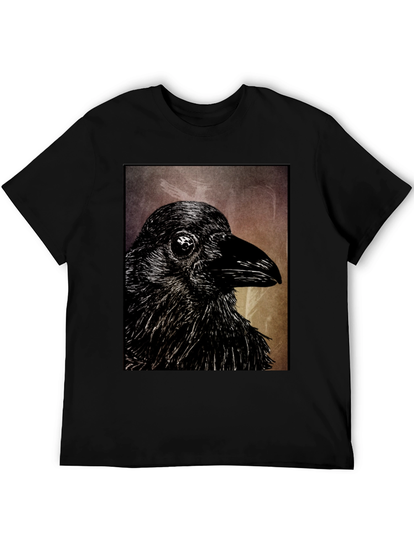 Raven Graphic Black T-Shirt