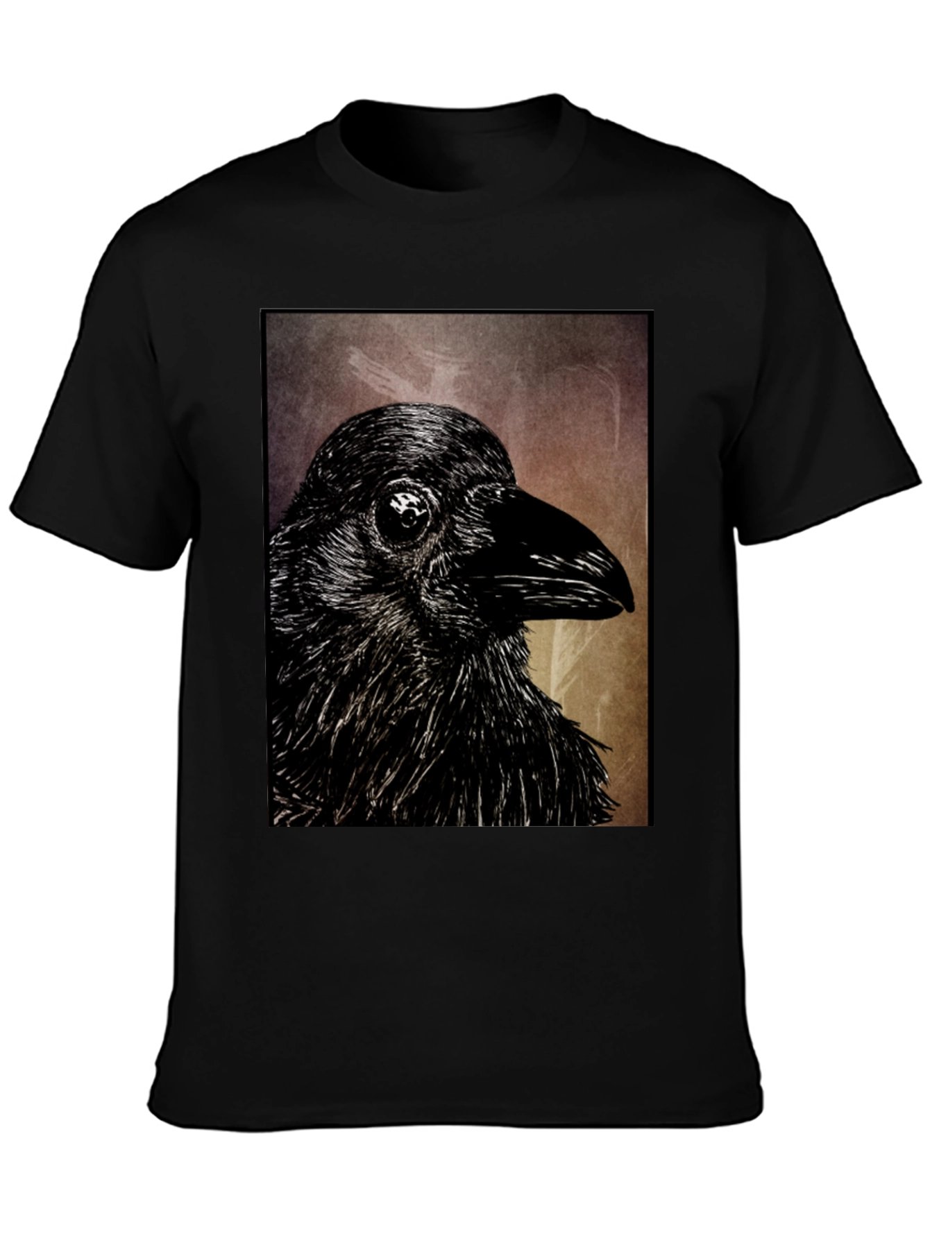 Raven Graphic Black T-Shirt