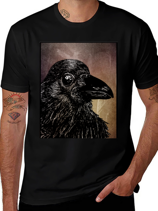 Raven Graphic Black T-Shirt