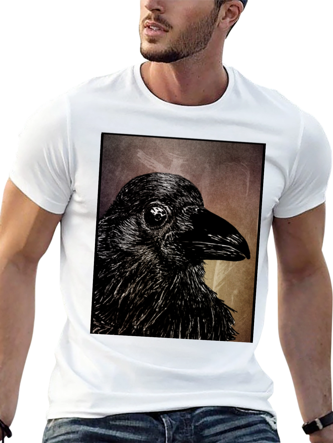 Raven Graphic Black T-Shirt