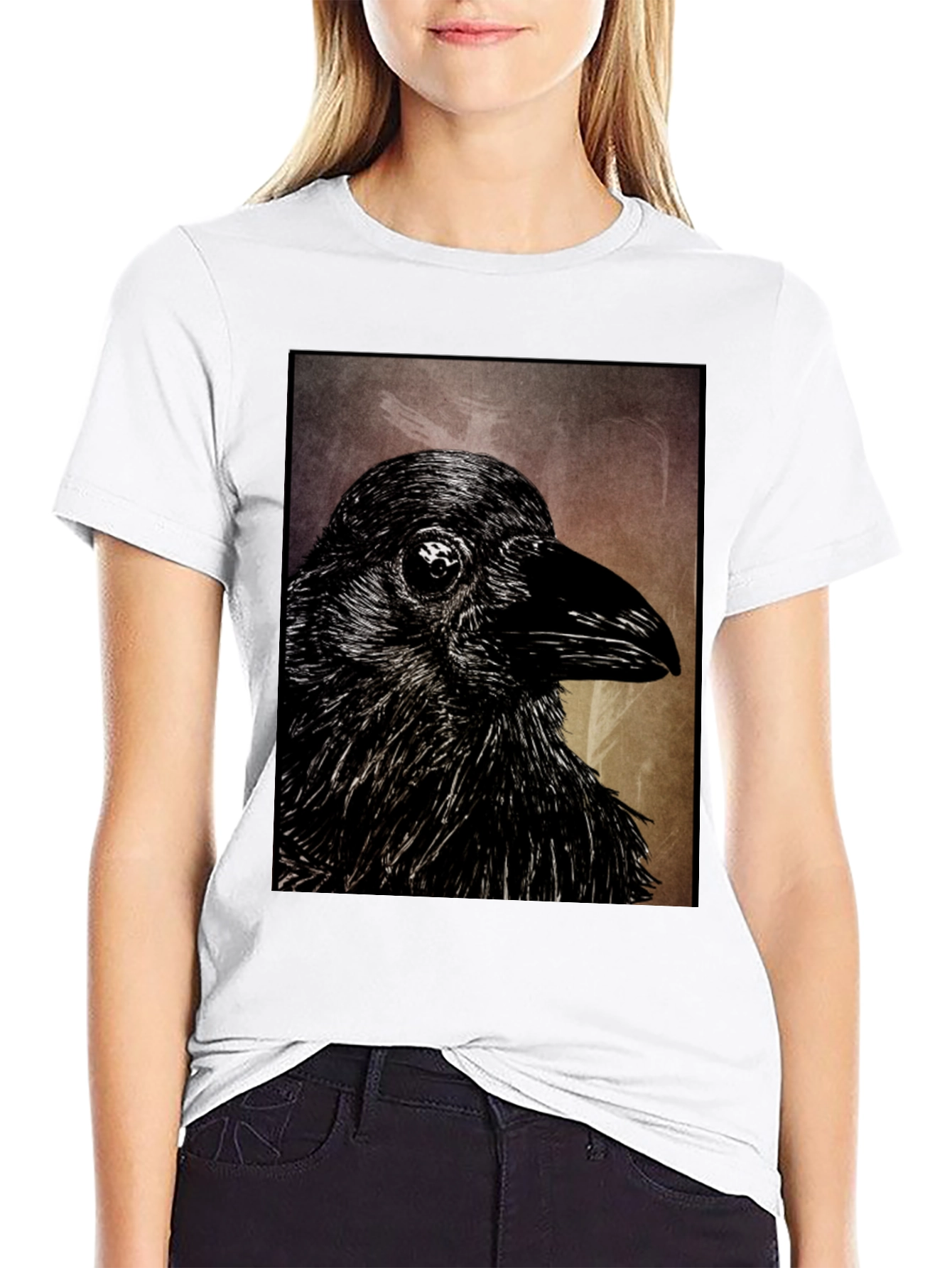 Raven Graphic Black T-Shirt