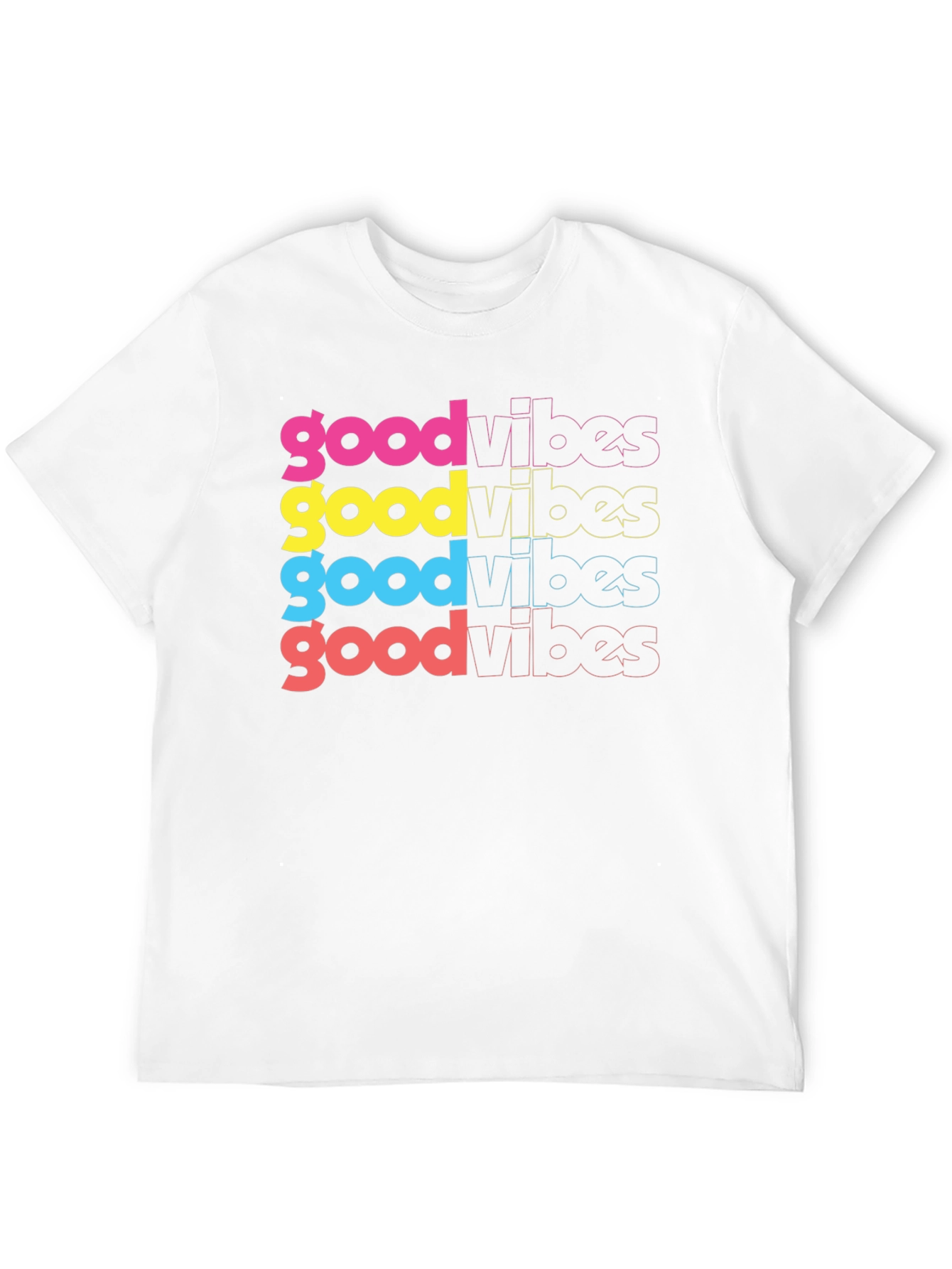 Good Vibes Graphic Tee - Trendy Retro Style