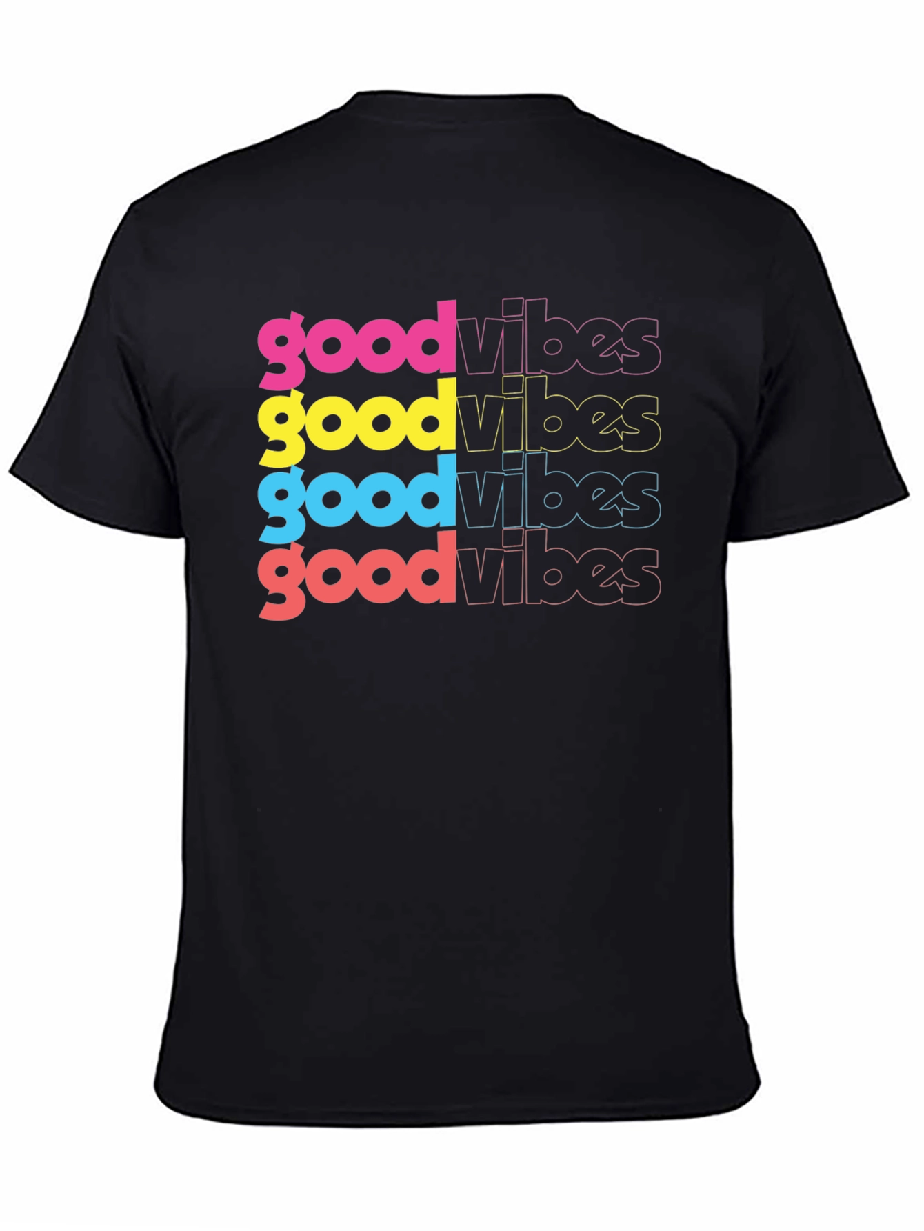 Good Vibes Graphic Tee - Trendy Retro Style