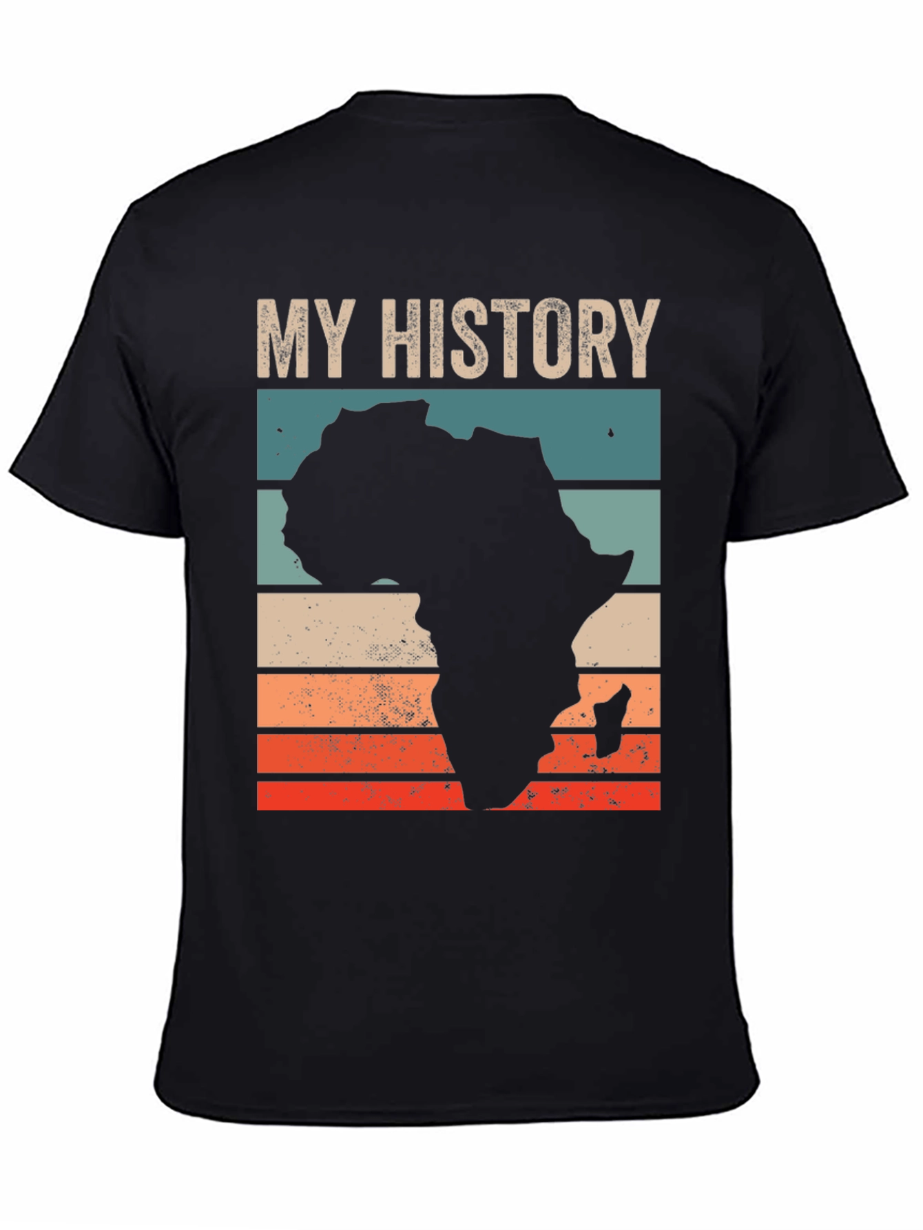 My History Africa T-Shirt - Black