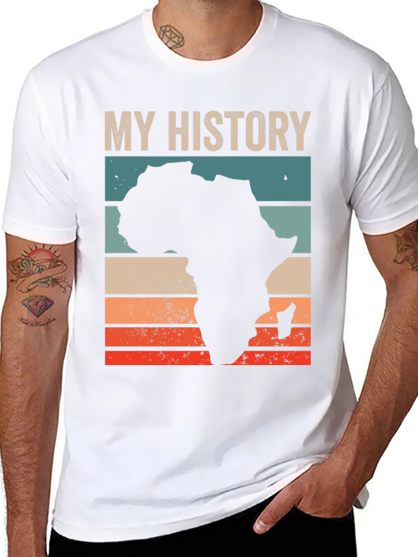 My History Africa T-Shirt - Black