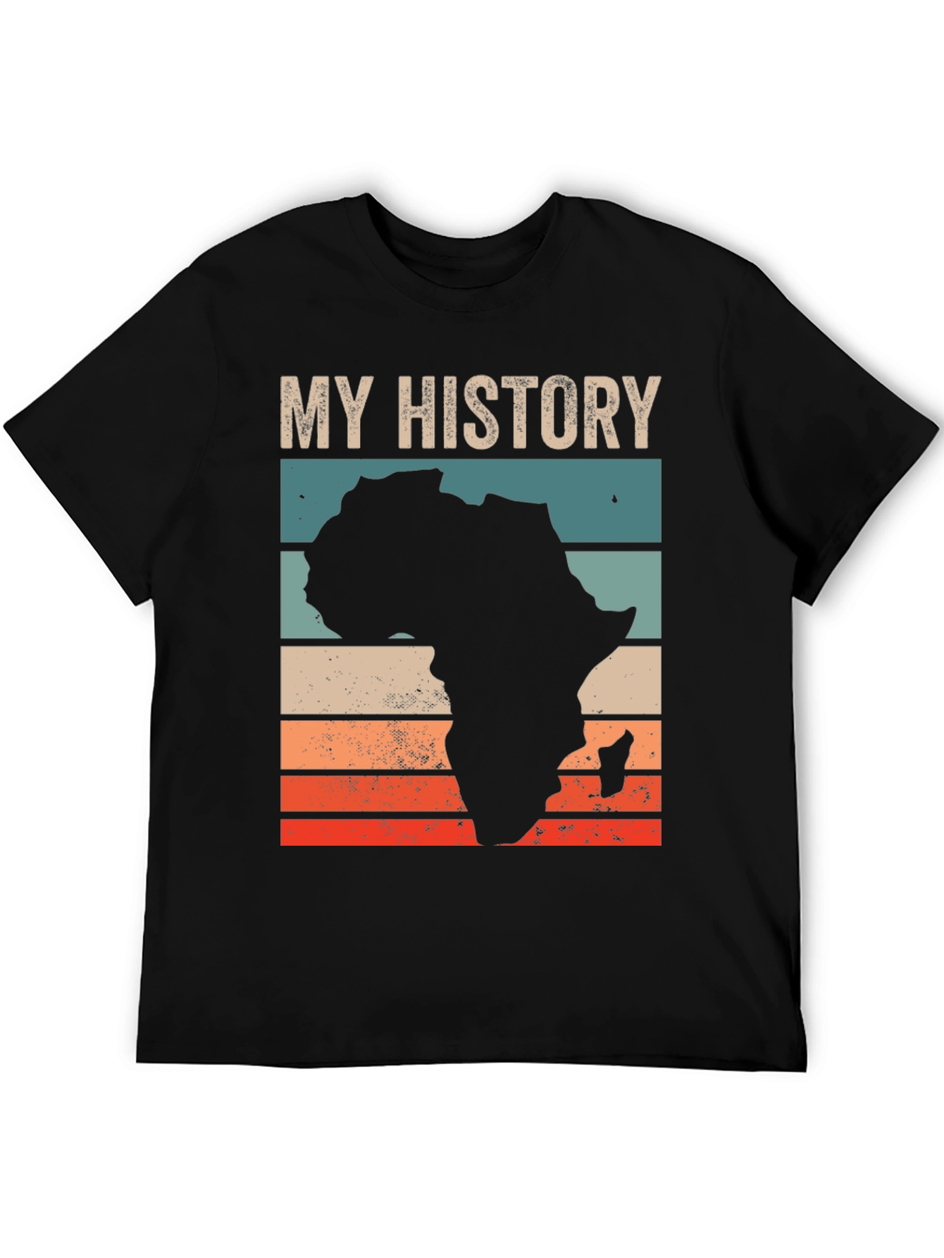 My History Africa T-Shirt - Black