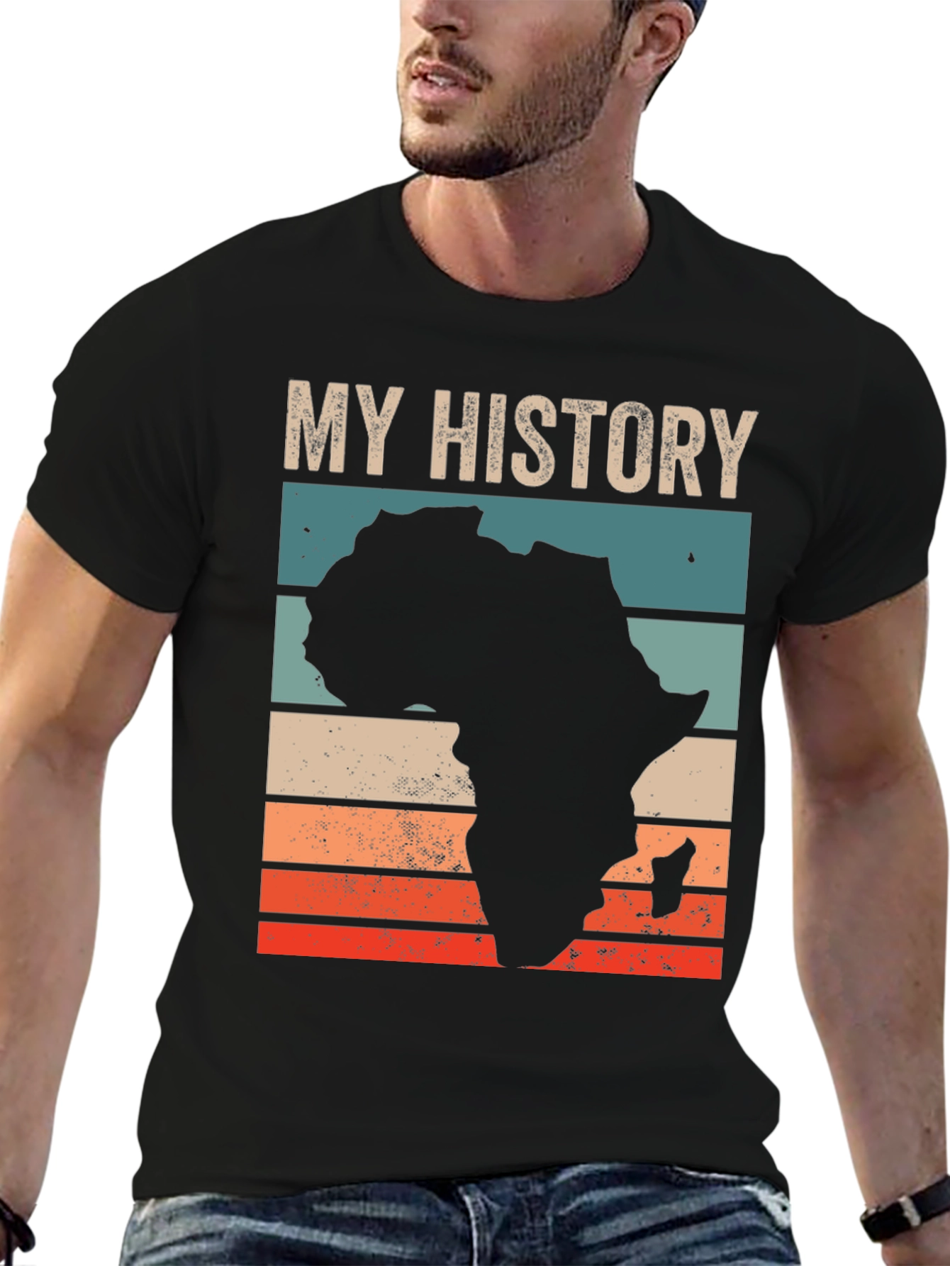 My History Africa T-Shirt - Black