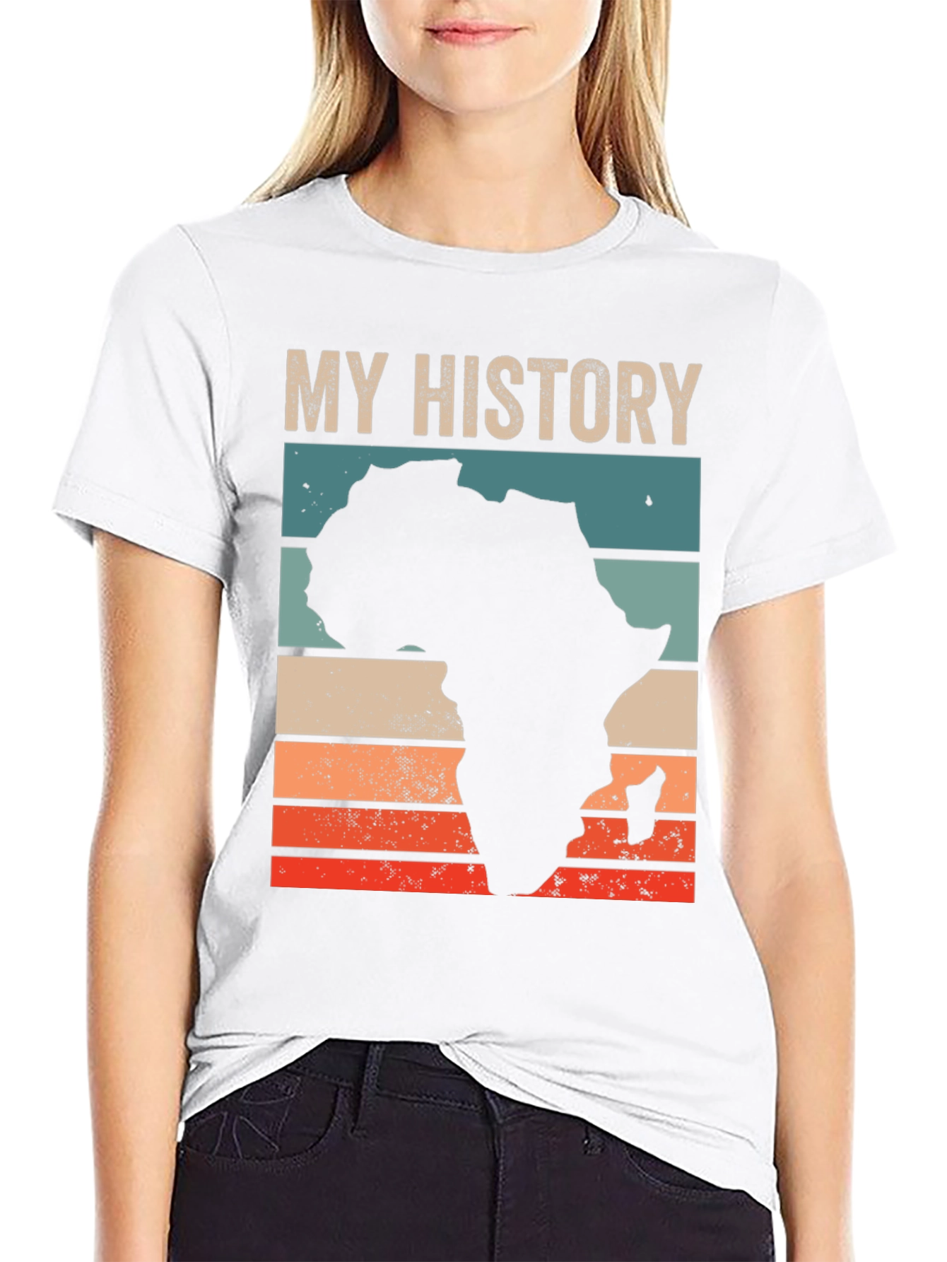 My History Africa T-Shirt - Black
