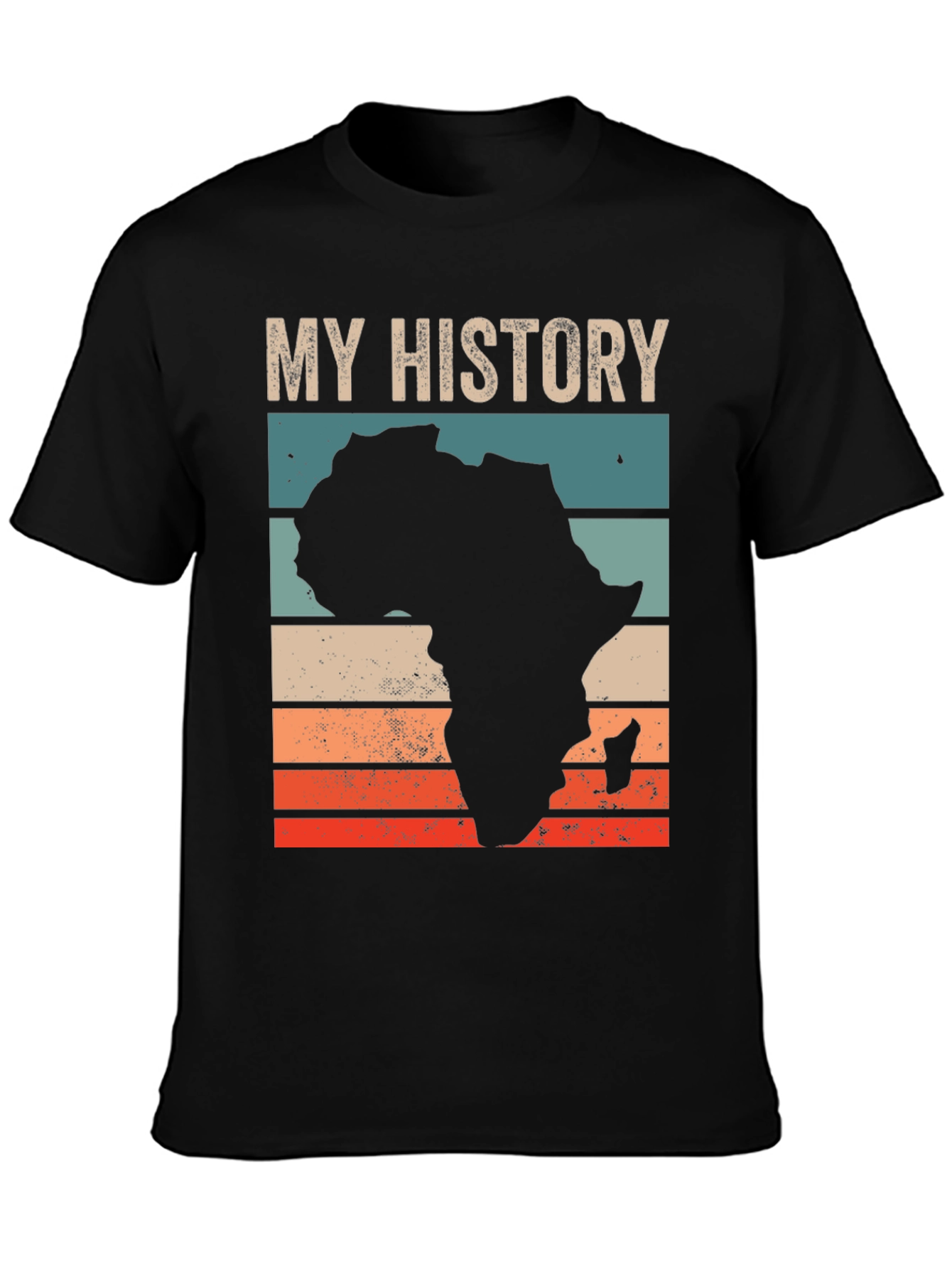 My History Africa T-Shirt - Black