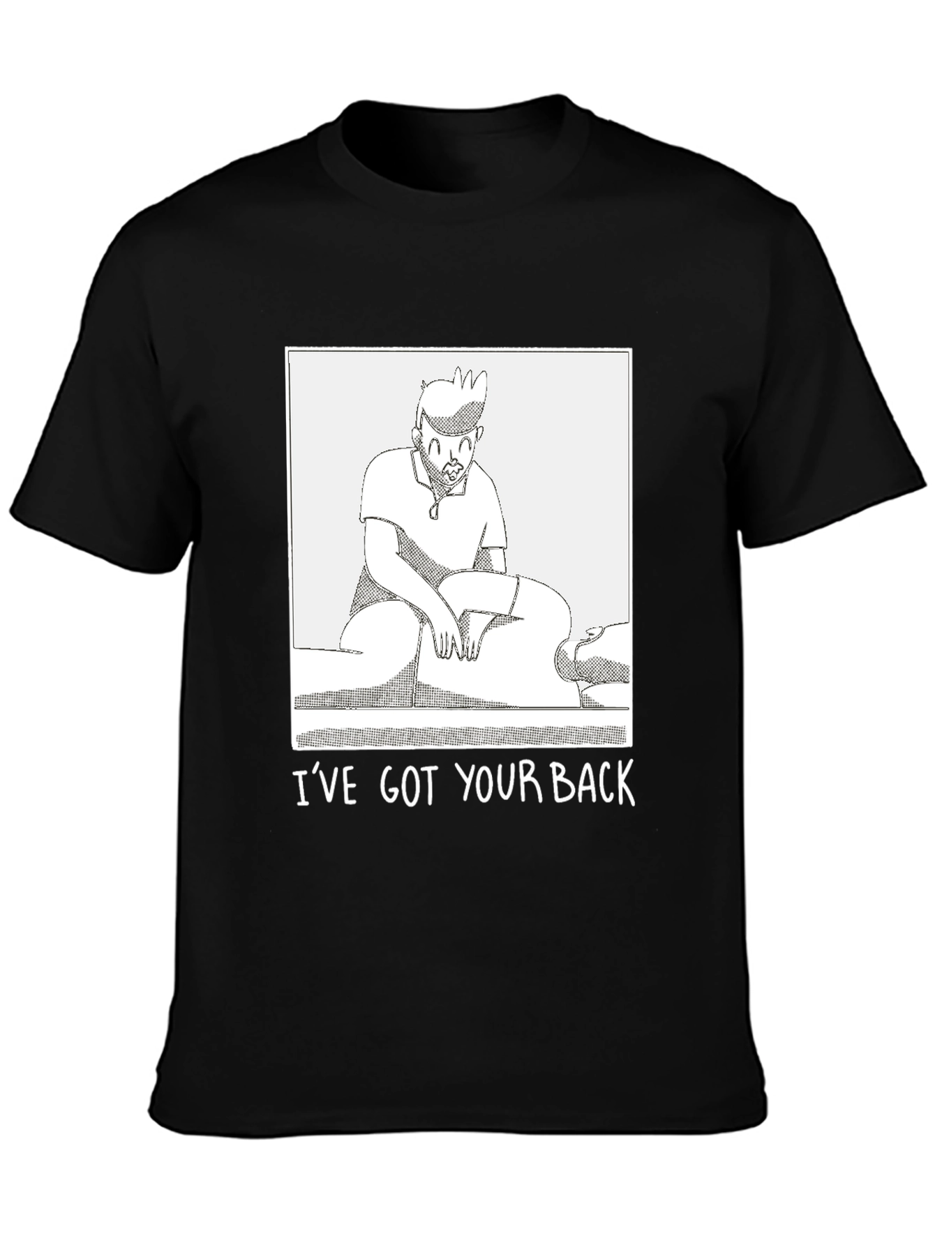 Funny Ive Got Your Back Graphic Tee - Black