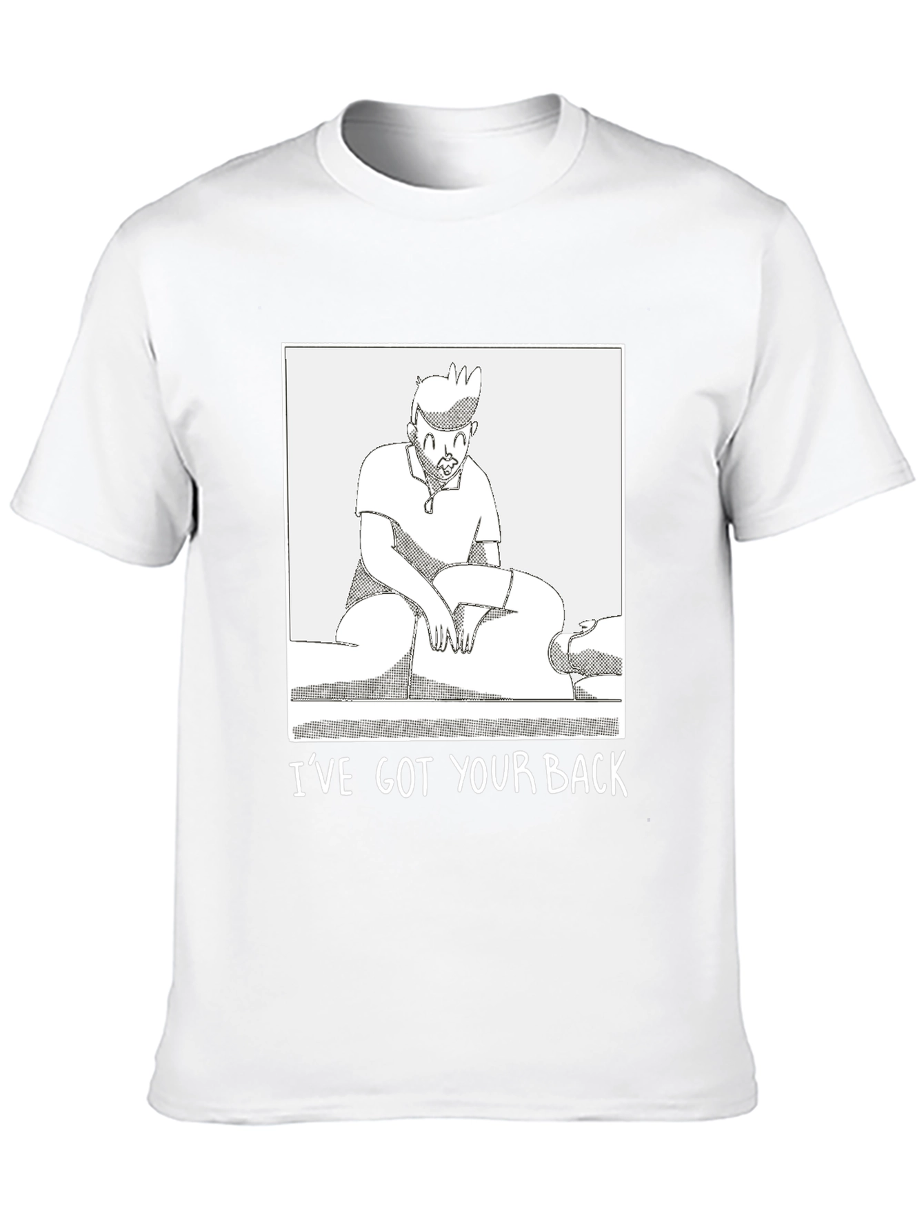 Funny Ive Got Your Back Graphic Tee - Black