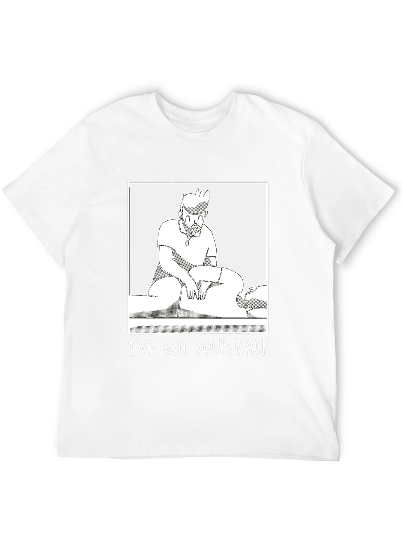 Funny Ive Got Your Back Graphic Tee - Black