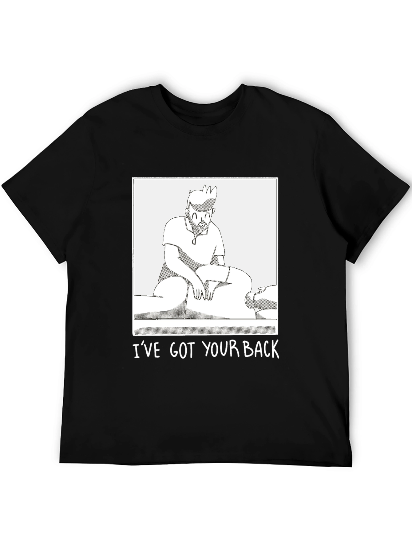 Funny Ive Got Your Back Graphic Tee - Black