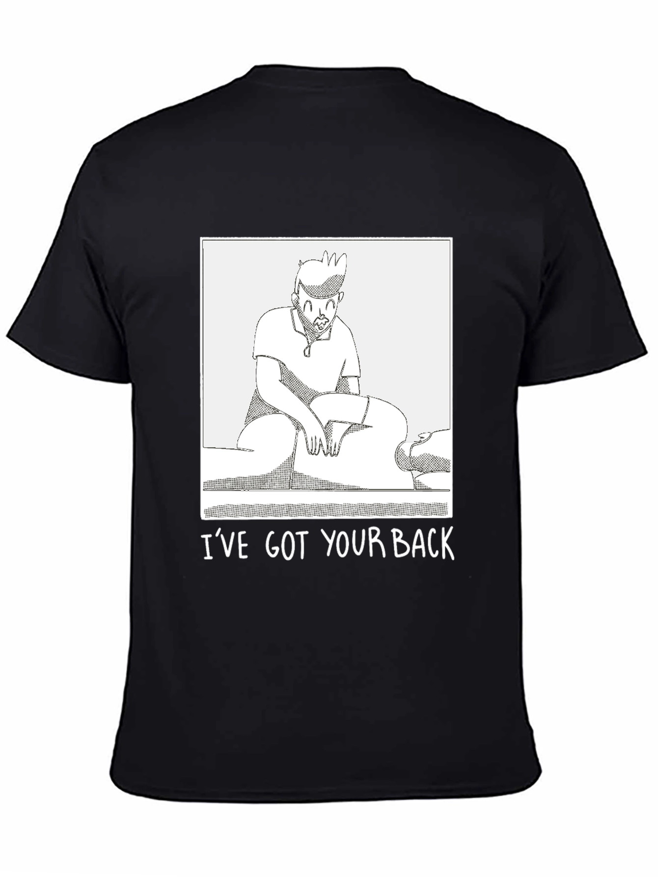 Funny Ive Got Your Back Graphic Tee - Black
