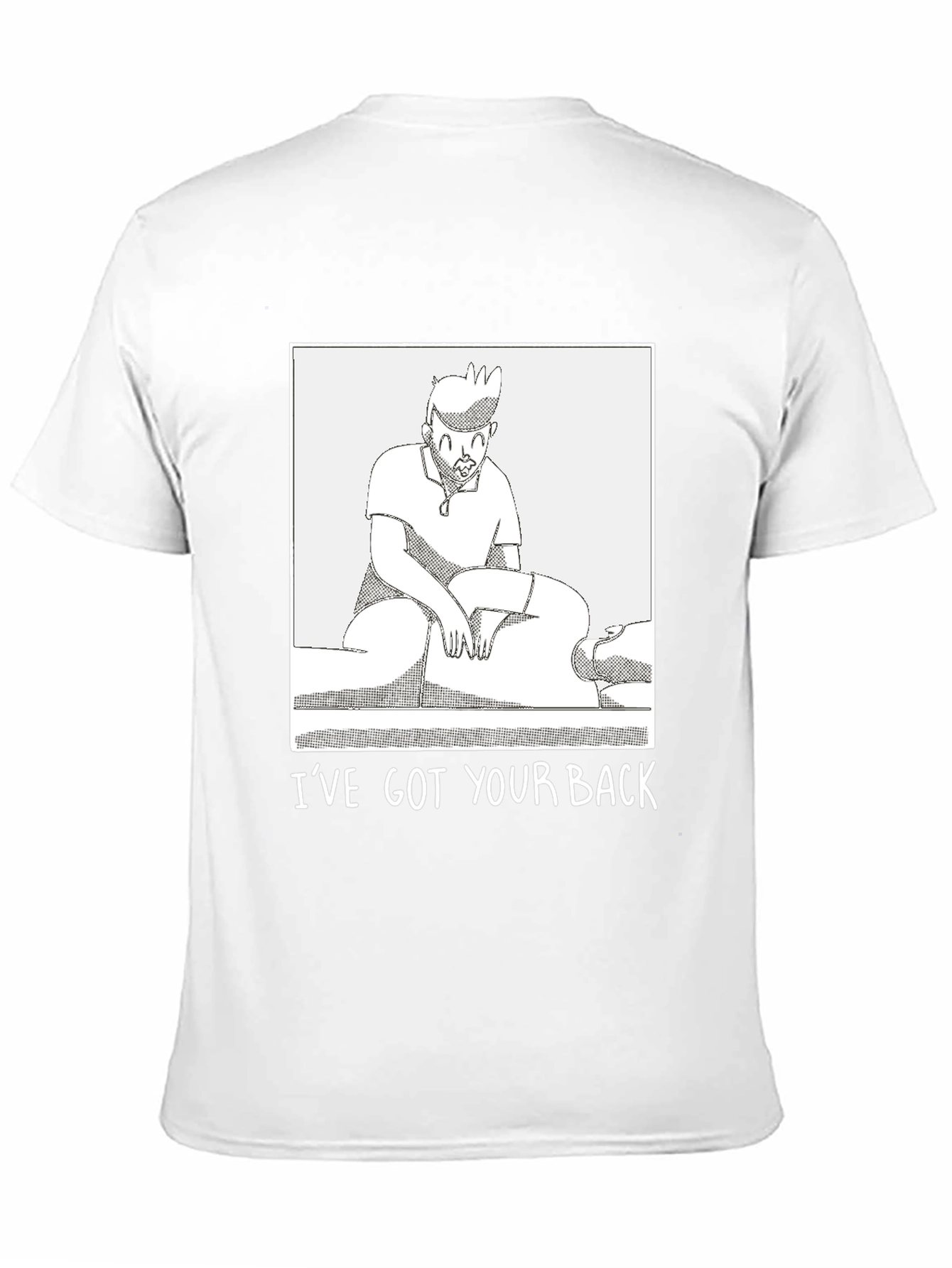 Funny Ive Got Your Back Graphic Tee - Black