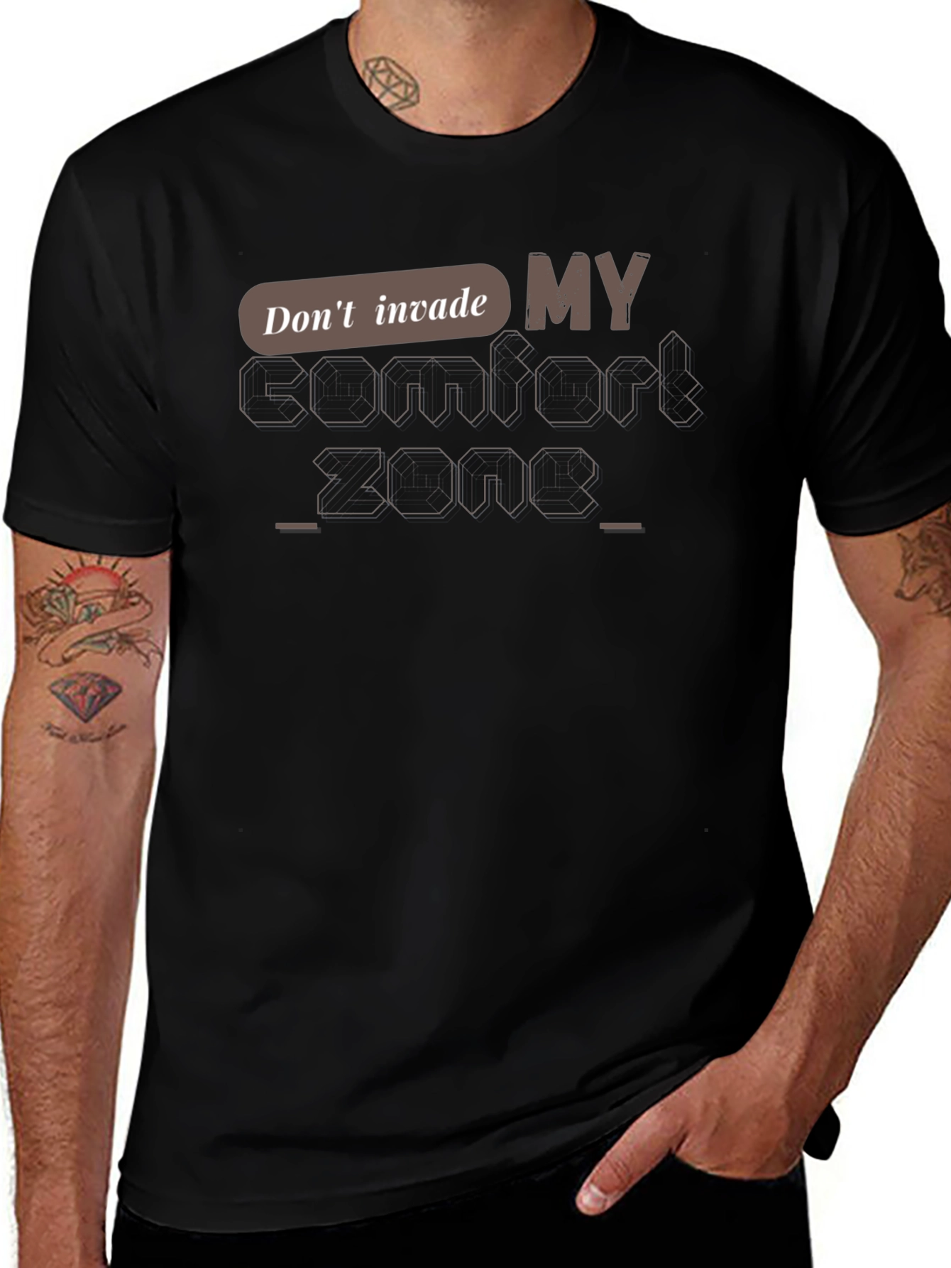 Dont Invade My Comfort Zone Graphic T-Shirt