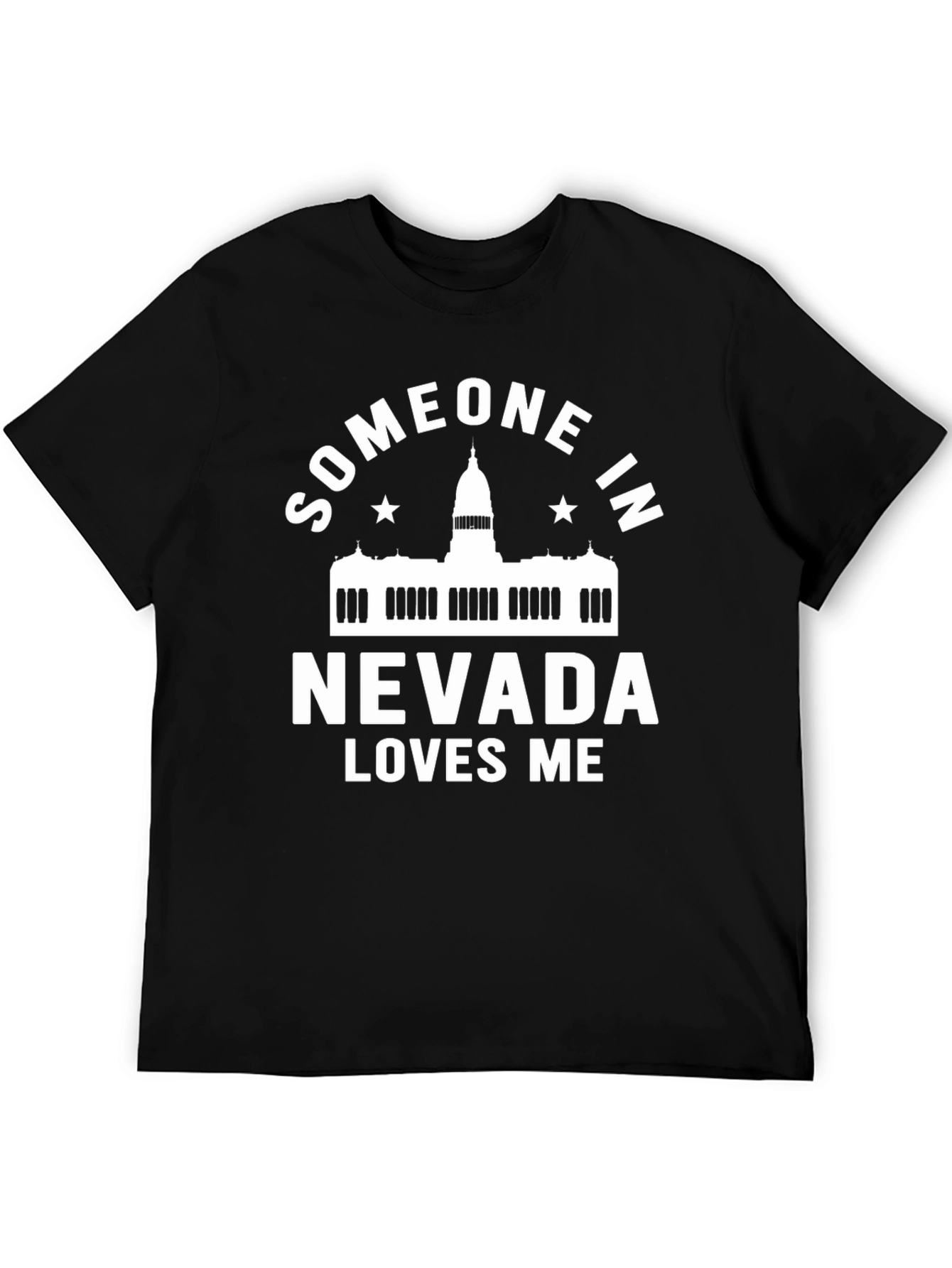 Someone in Nevada Loves Me Black T-Shirt