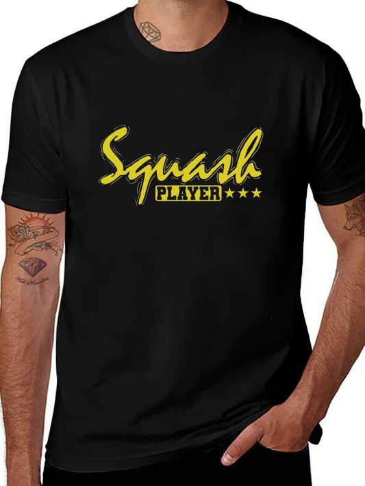 Squash Player Graphic Tee - Sporty & Stylish