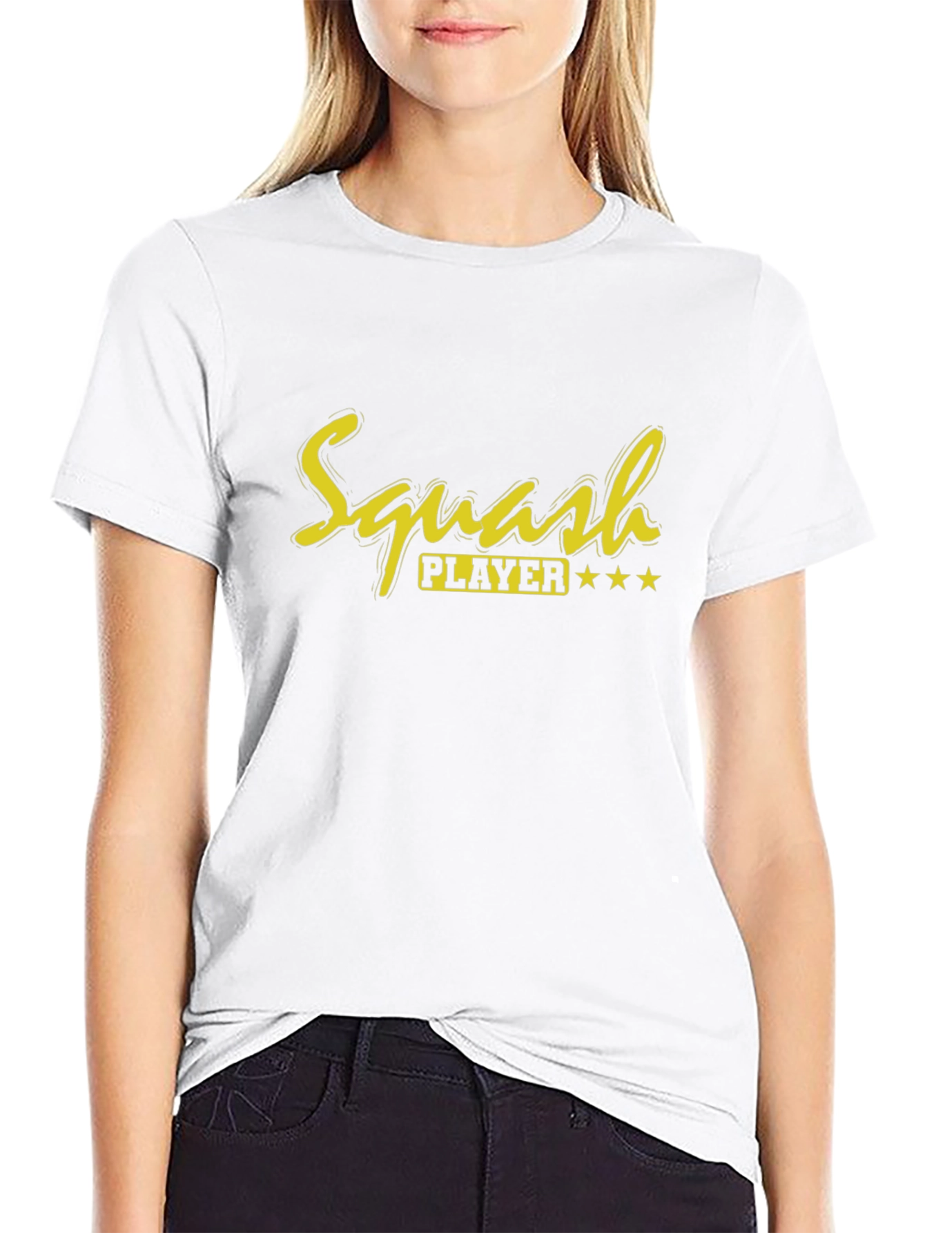 Squash Player Graphic Tee - Sporty & Stylish