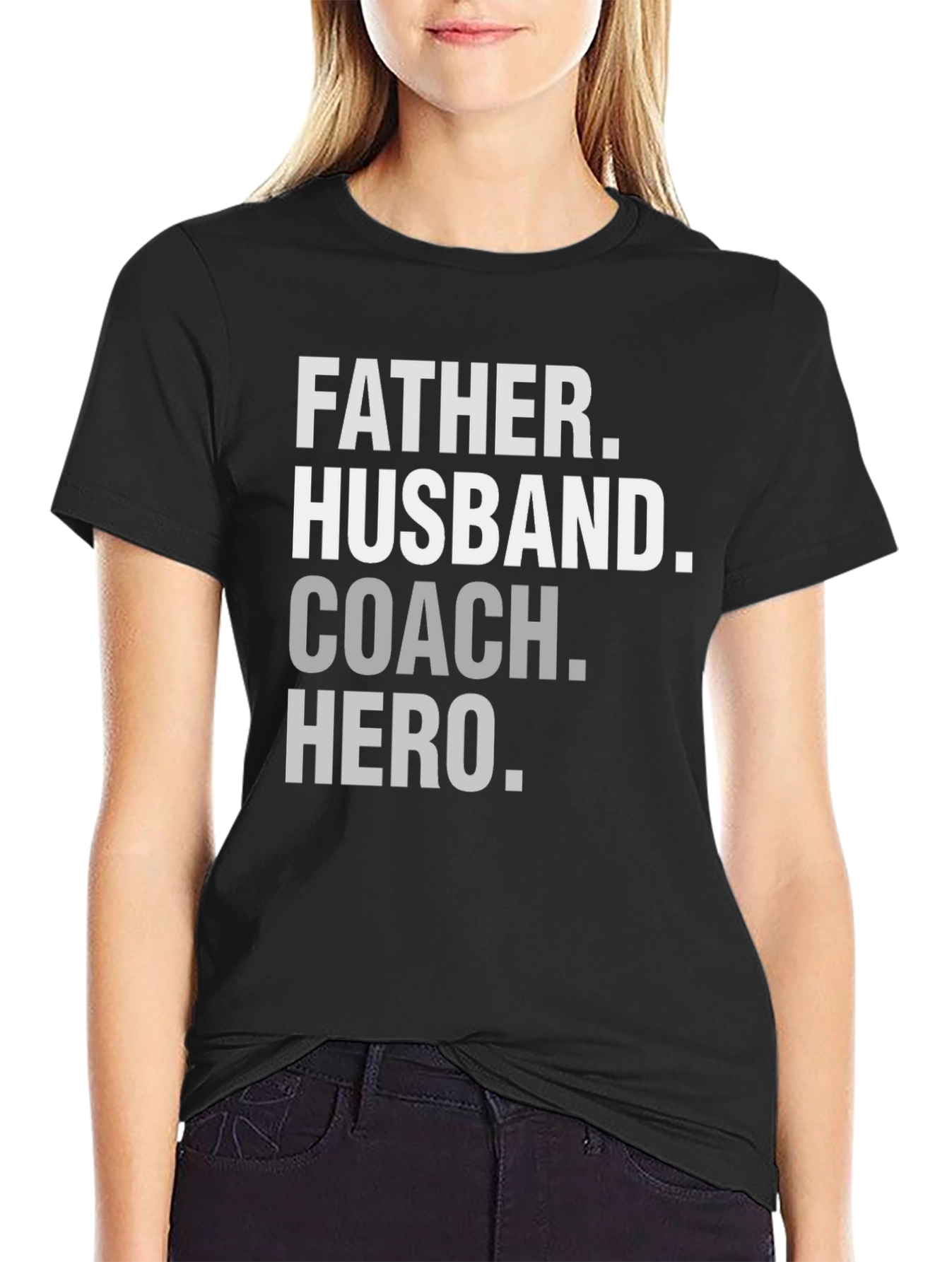 Father Husband Coach Hero Graphic Tee