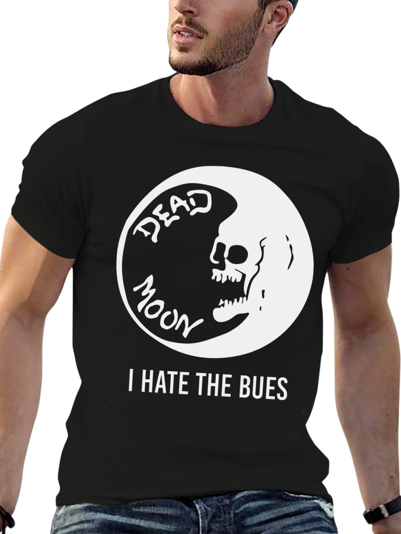 Dead Moon I Hate the Bues Graphic T-Shirt