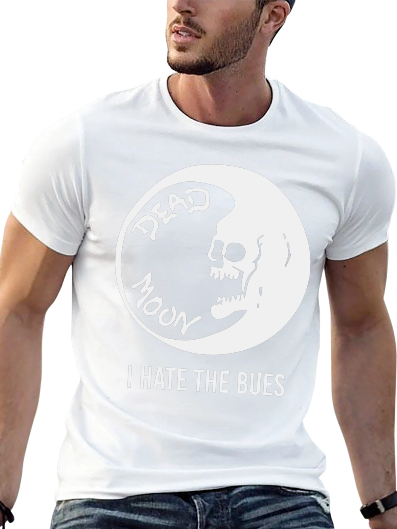 Dead Moon I Hate the Bues Graphic T-Shirt