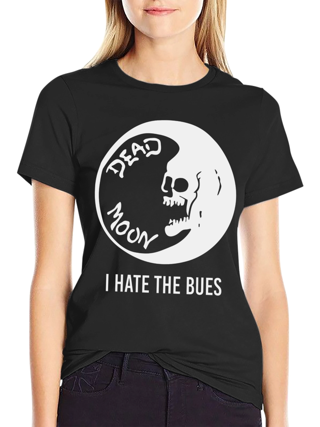 Dead Moon I Hate the Bues Graphic T-Shirt