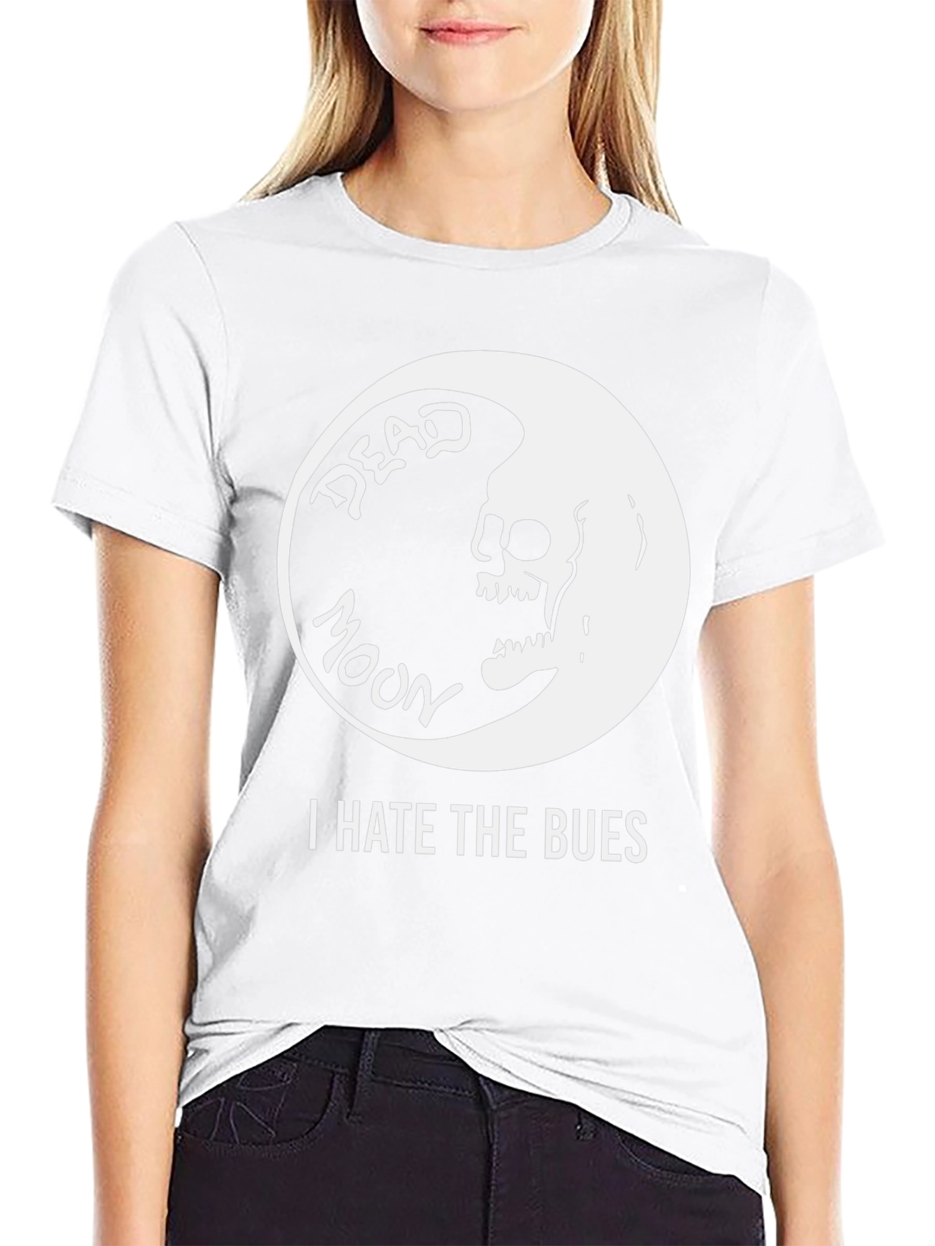 Dead Moon I Hate the Bues Graphic T-Shirt
