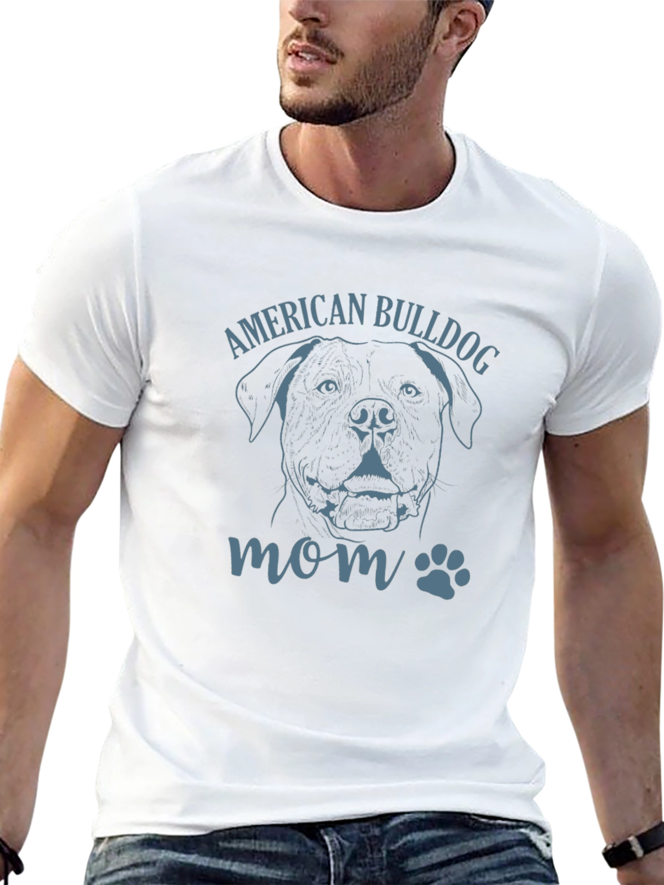American Bulldog Mom T-Shirt