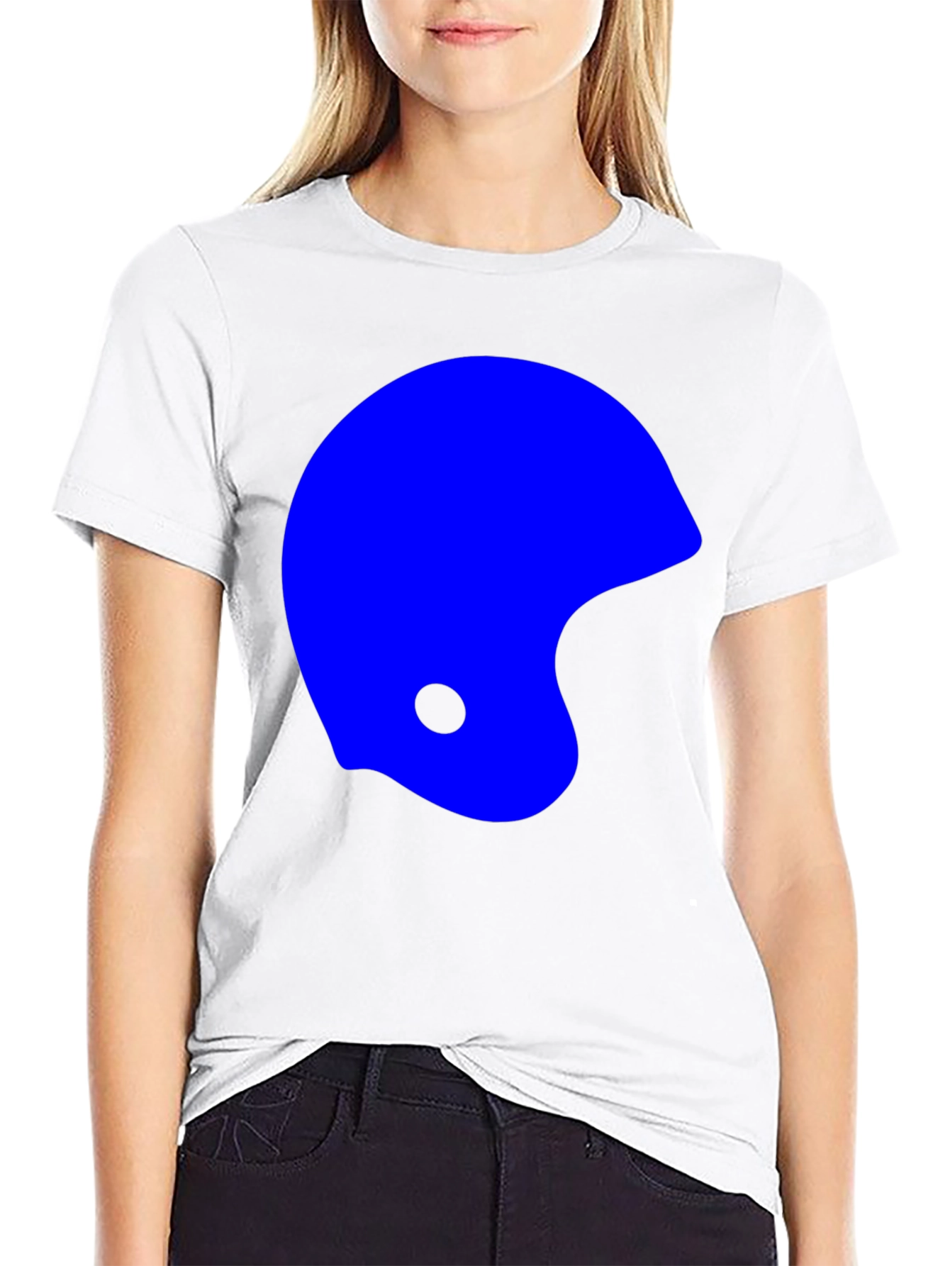 Abstract Helmet Graphic T-Shirt