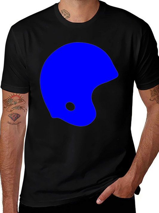 Abstract Helmet Graphic T-Shirt