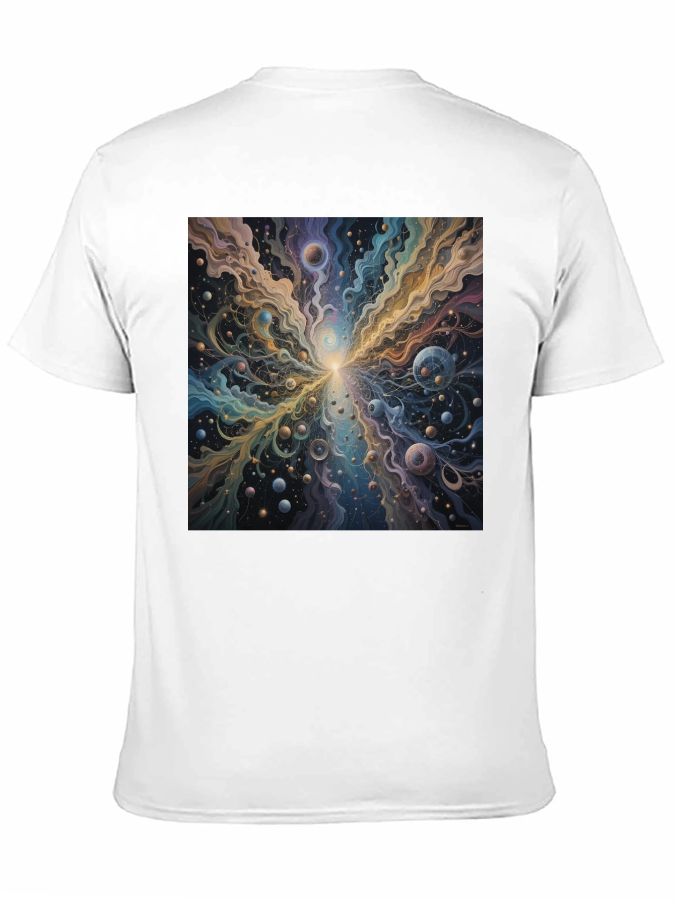 Cosmic Burst Graphic Tee - Vivid Universe Design