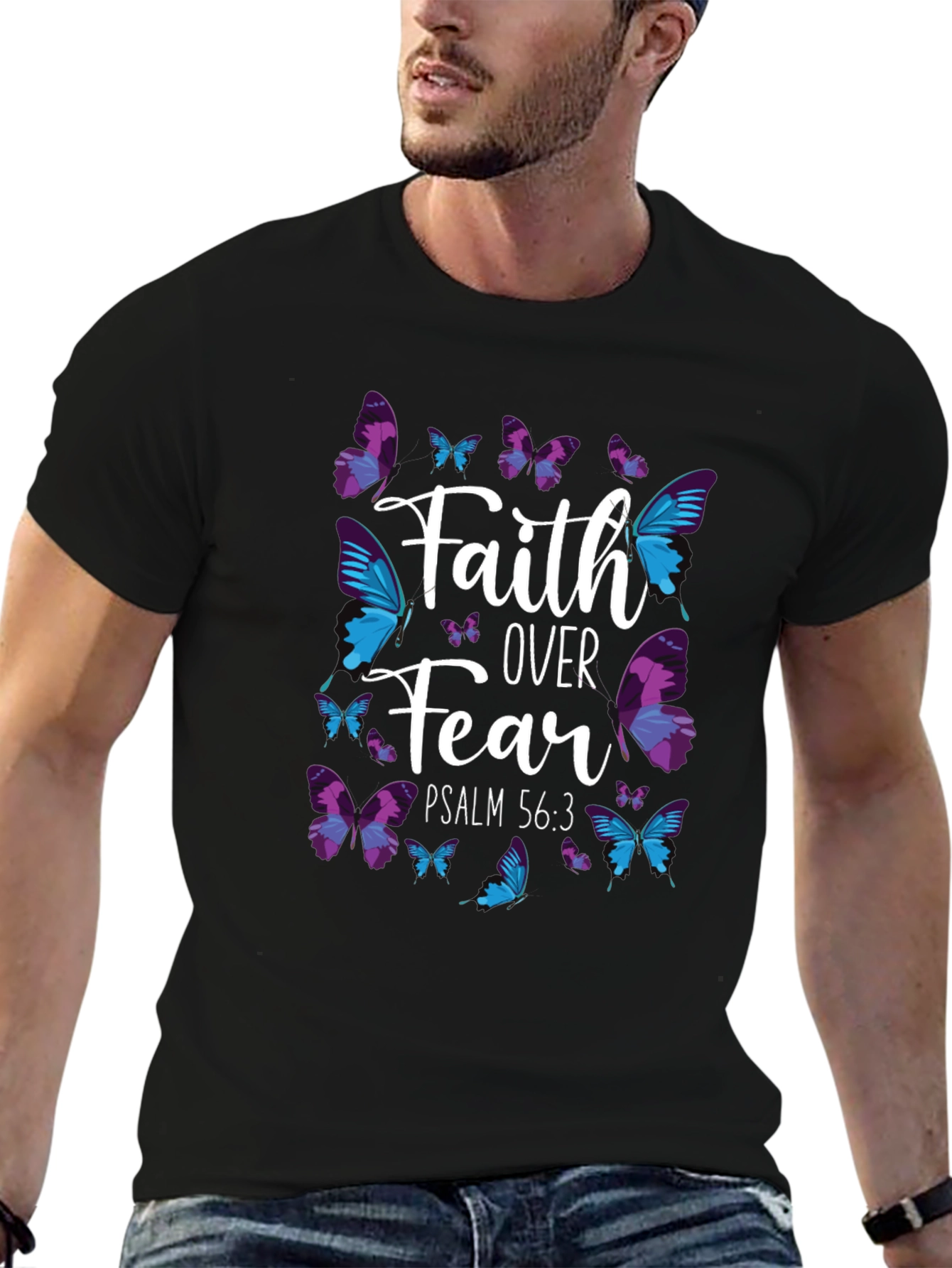 Faith Over Fear Butterfly Graphic Tee