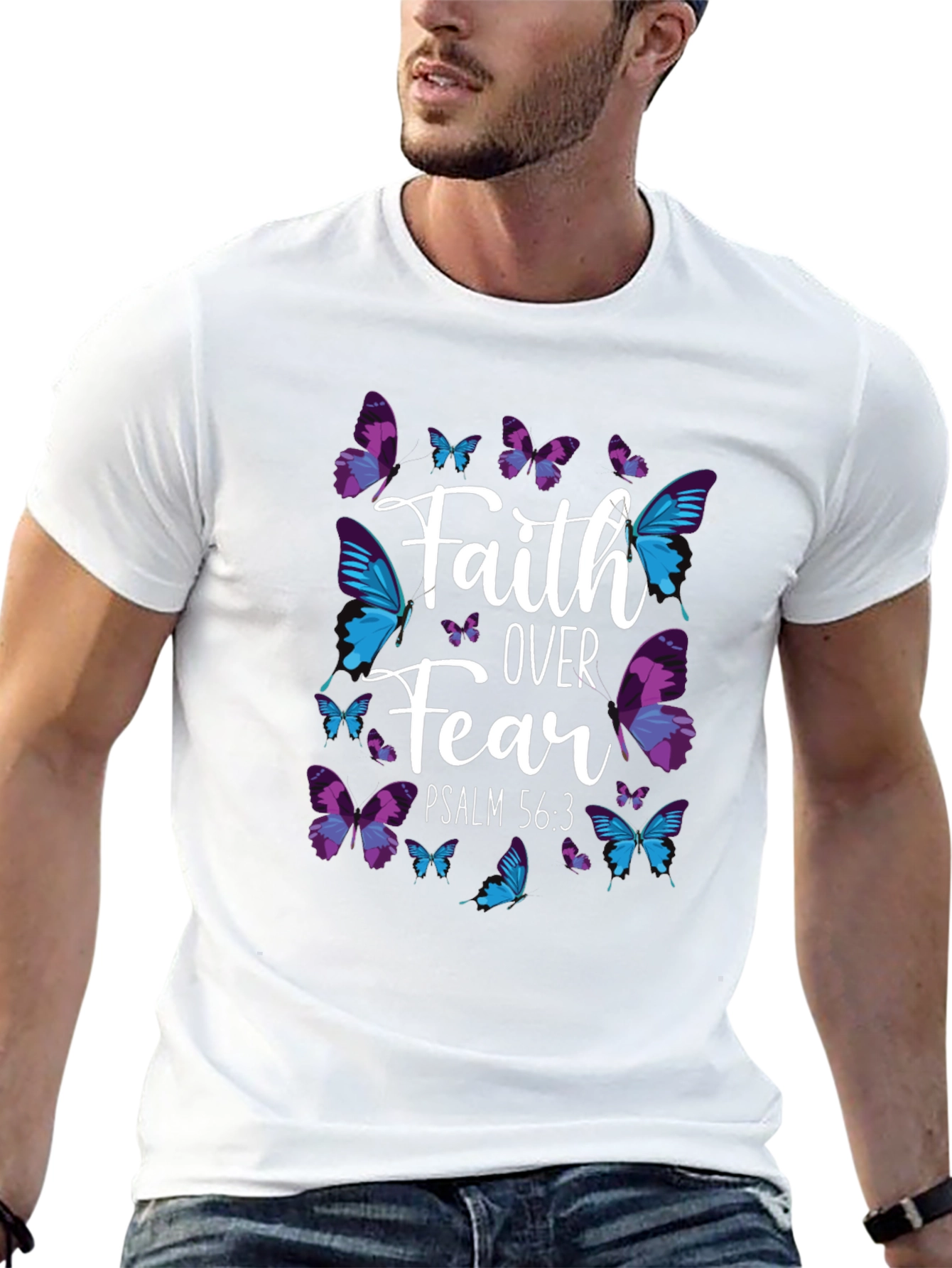 Faith Over Fear Butterfly Graphic Tee