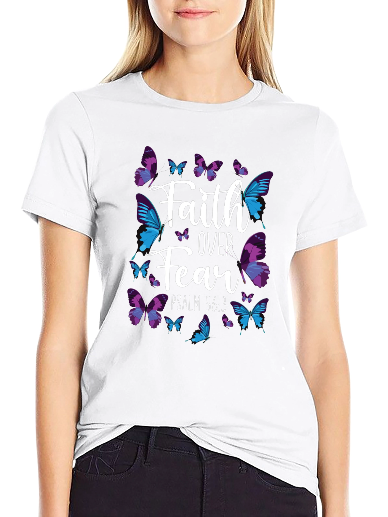 Faith Over Fear Butterfly Graphic Tee