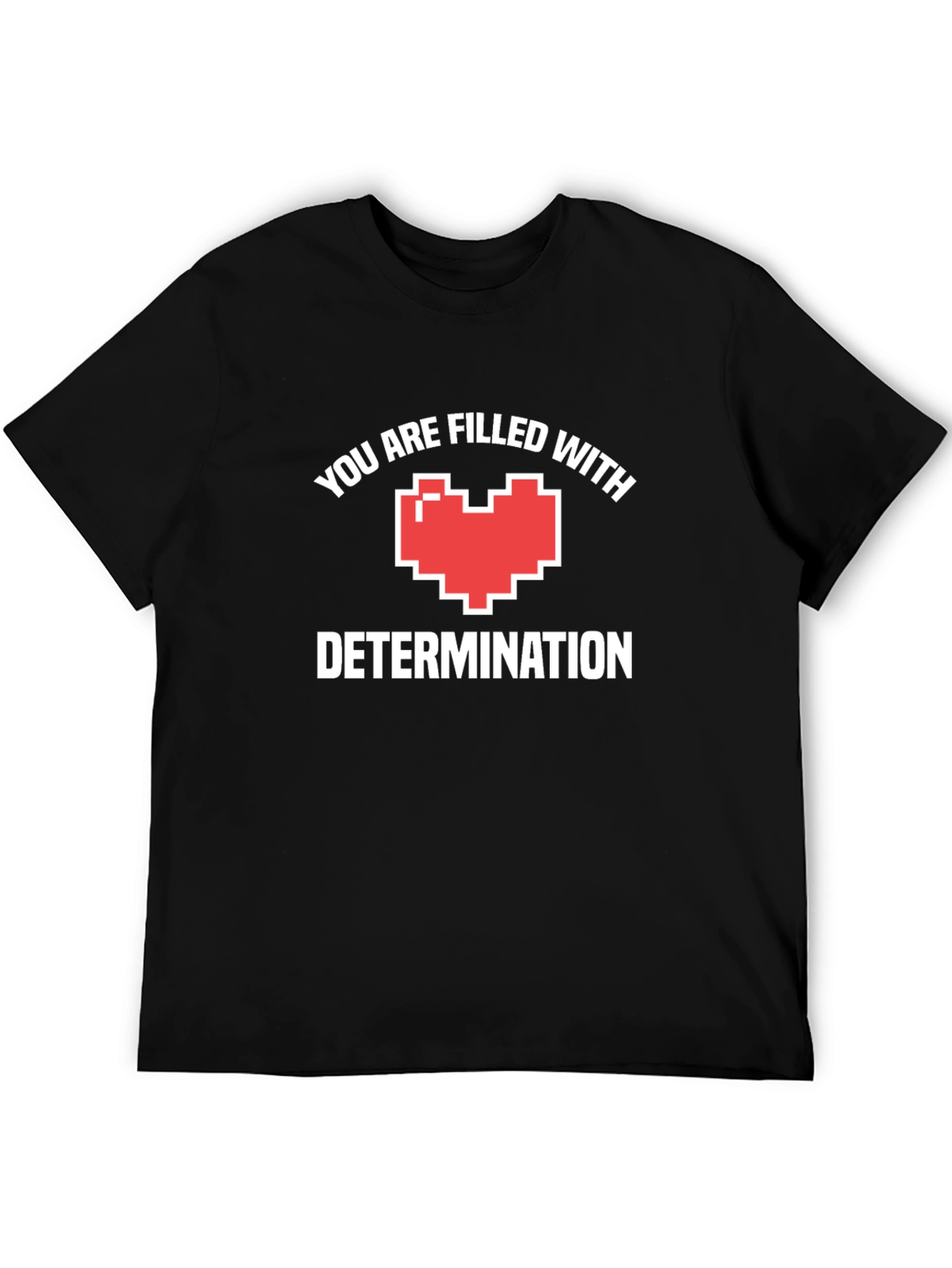 Determination Heart Black T-Shirt