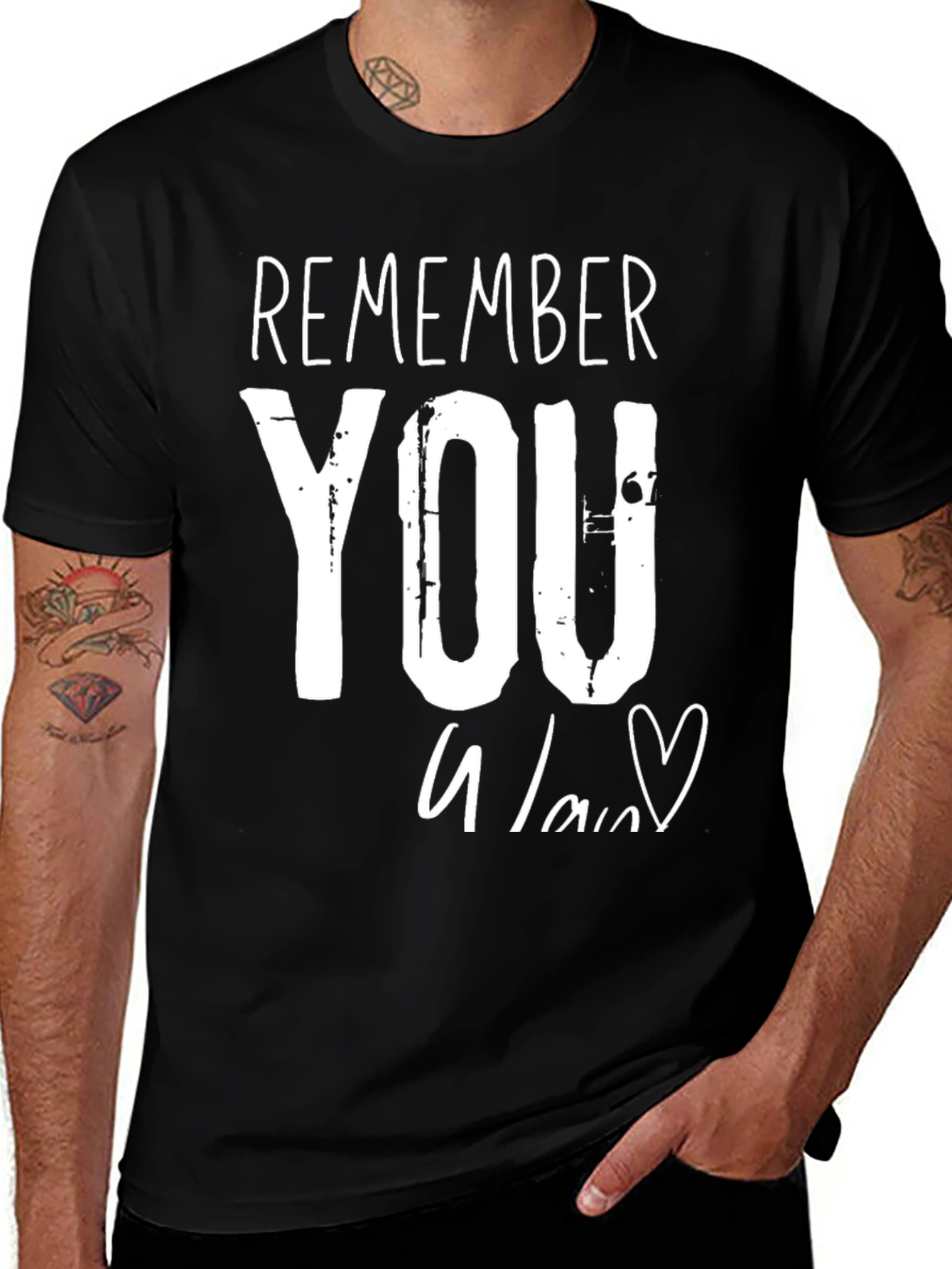 Remember You T-Shirt - Heart Graphic Tee
