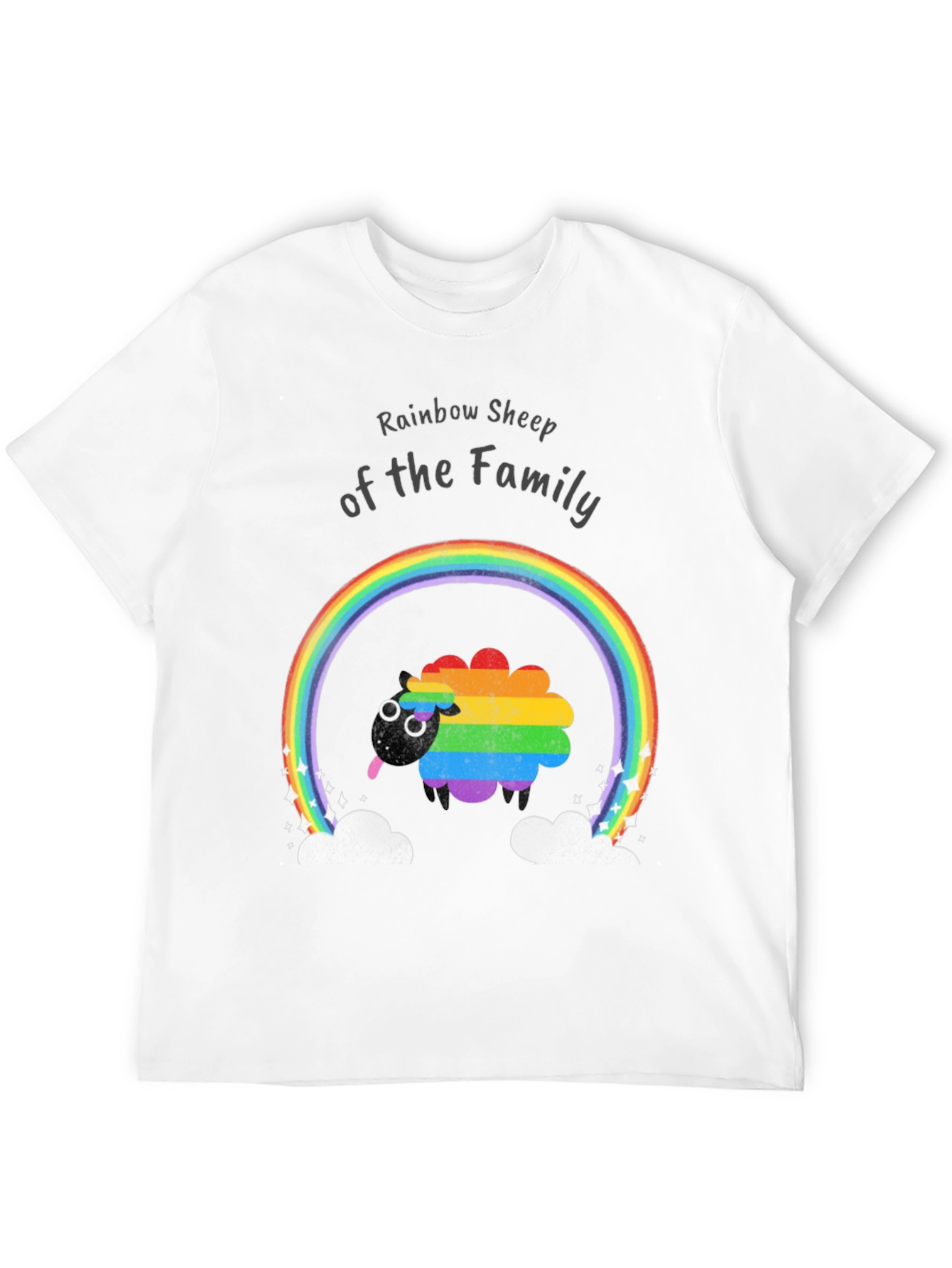 Rainbow Sheep Family Pride T-Shirt