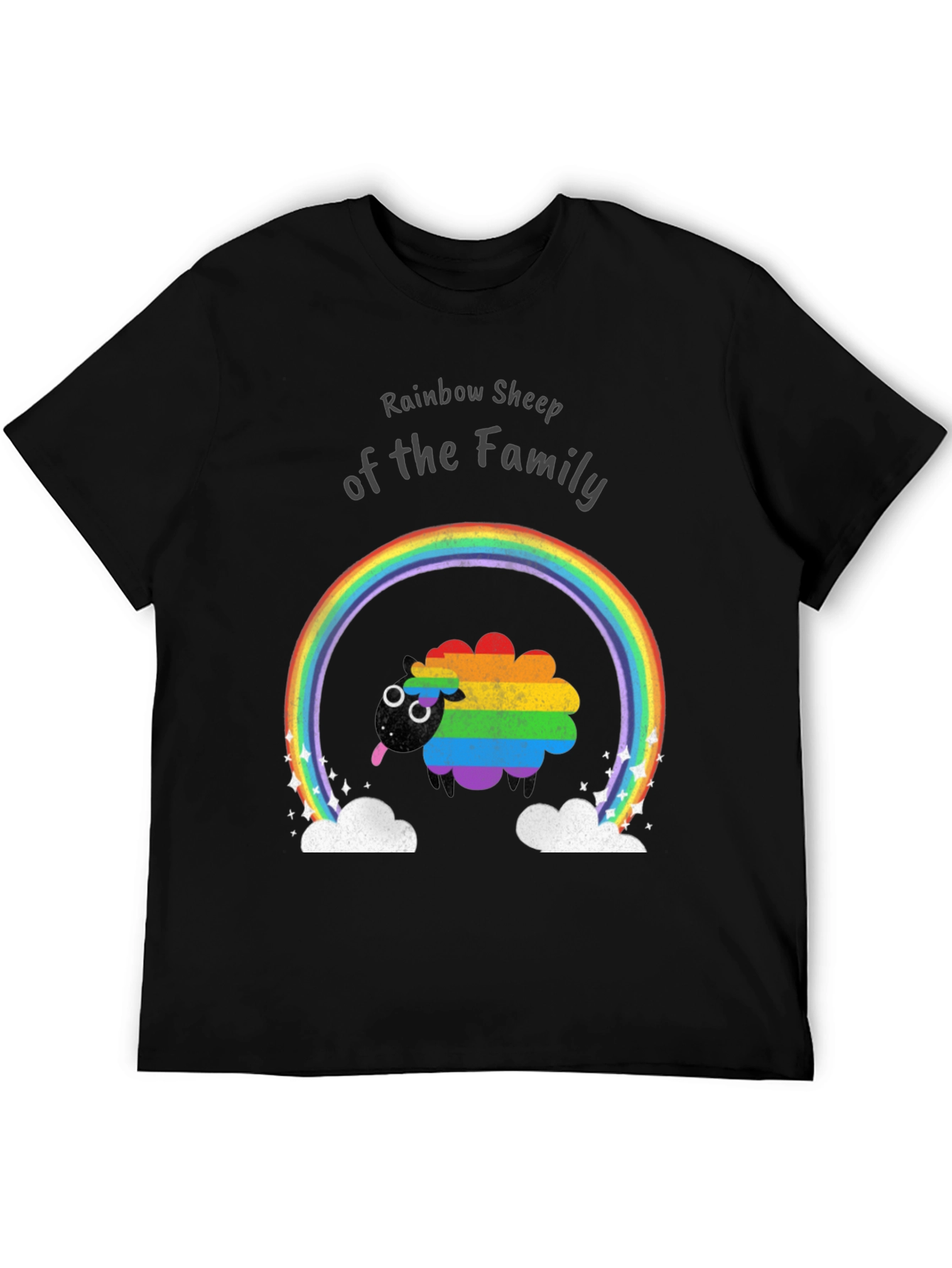 Rainbow Sheep Family Pride T-Shirt