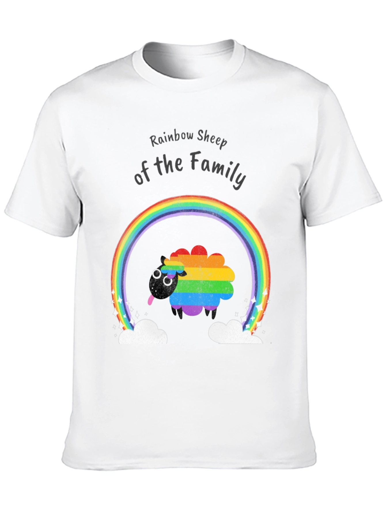 Rainbow Sheep Family Pride T-Shirt