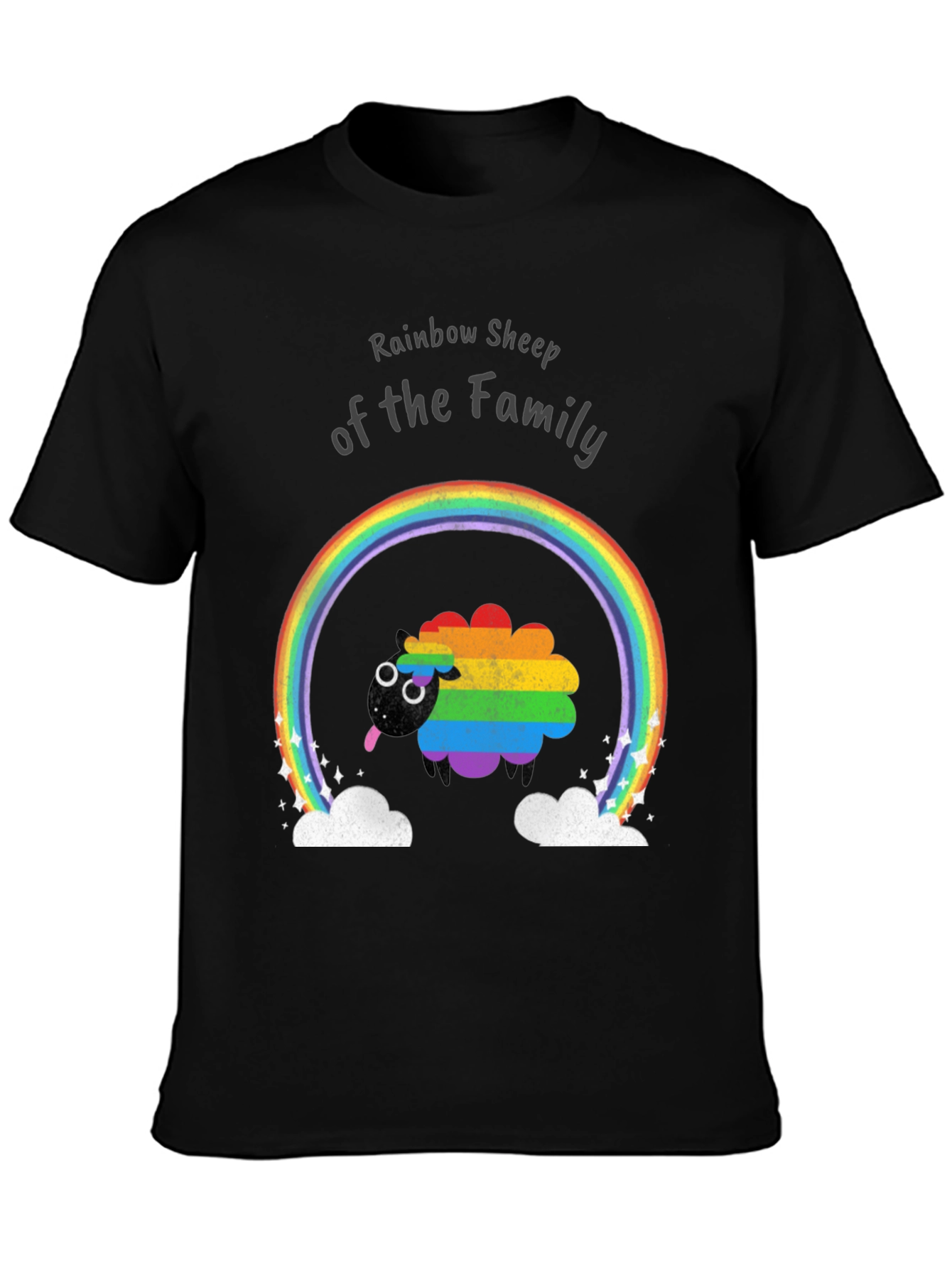 Rainbow Sheep Family Pride T-Shirt