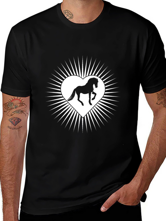 Horse Heart T-Shirt - Stylish Graphic Tee