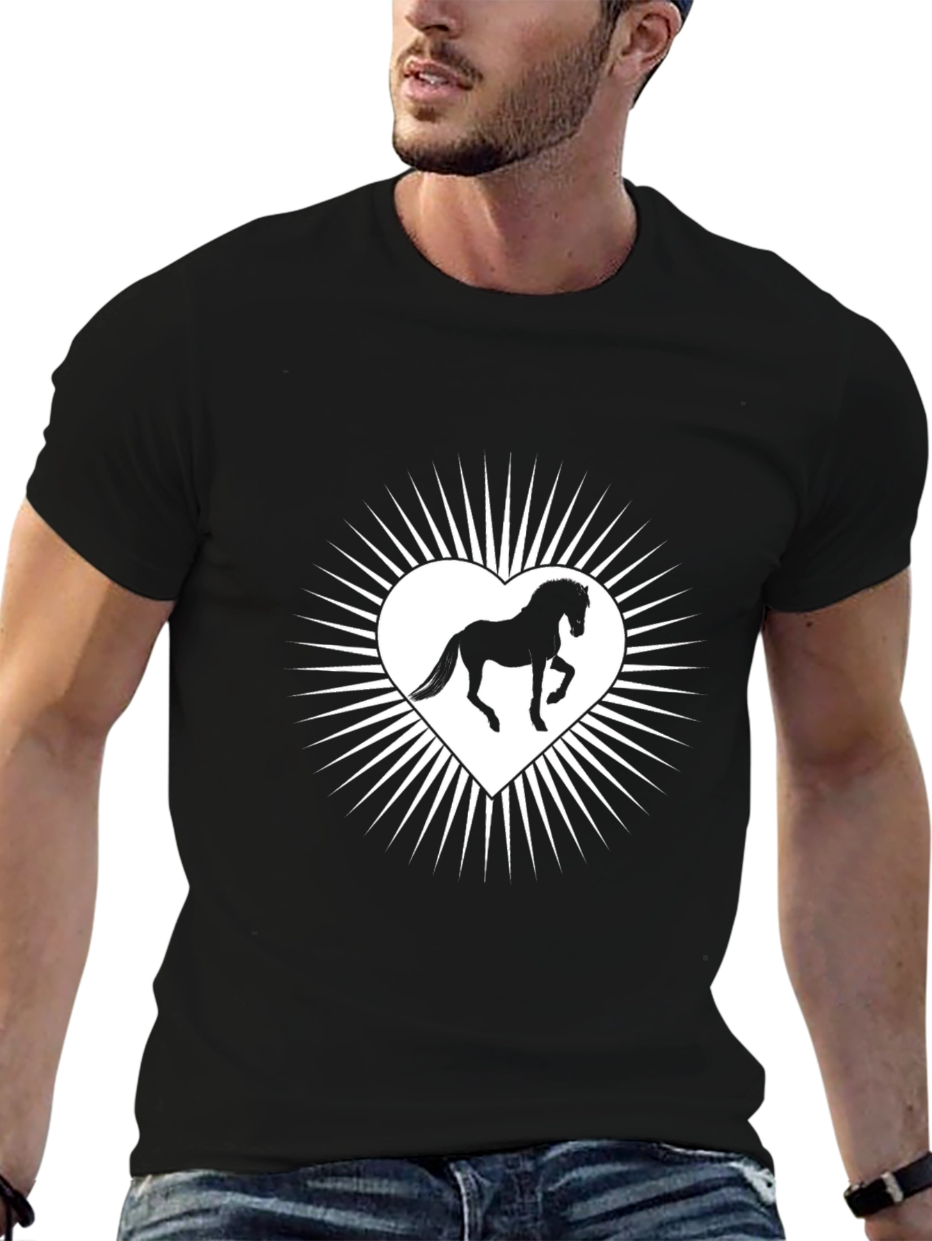 Horse Heart T-Shirt - Stylish Graphic Tee