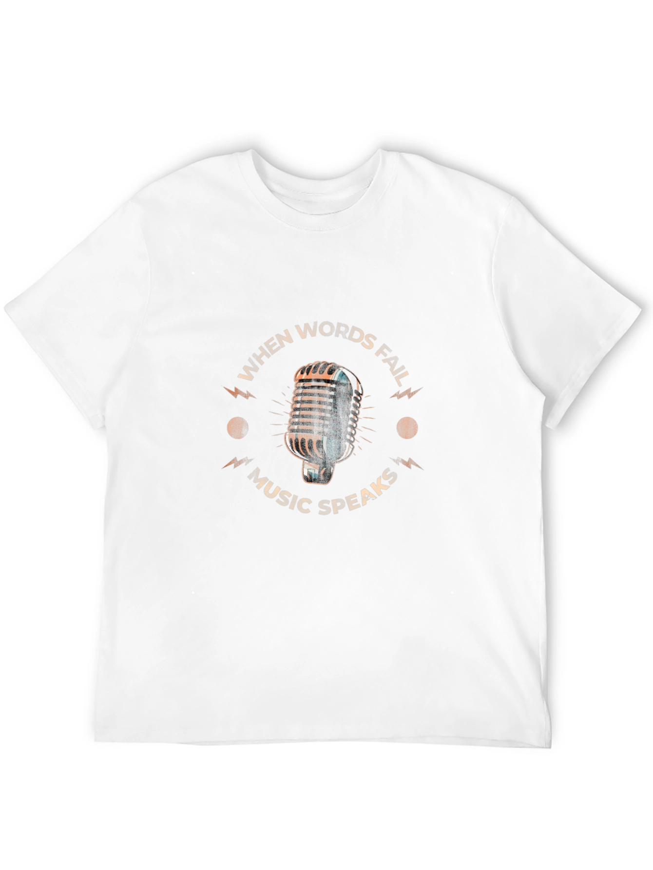 Music Speaks Graphic Tee - Black