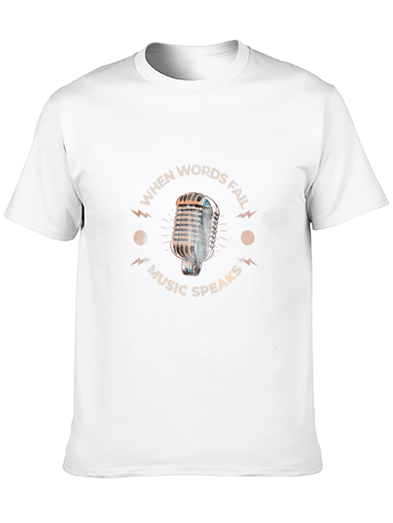 Music Speaks Graphic Tee - Black