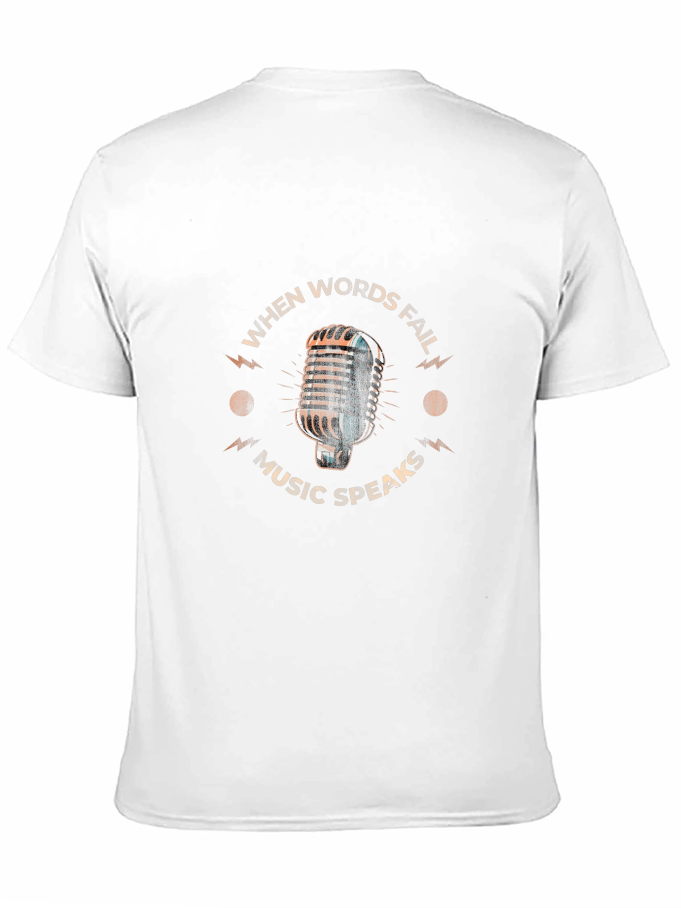 Music Speaks Graphic Tee - Black